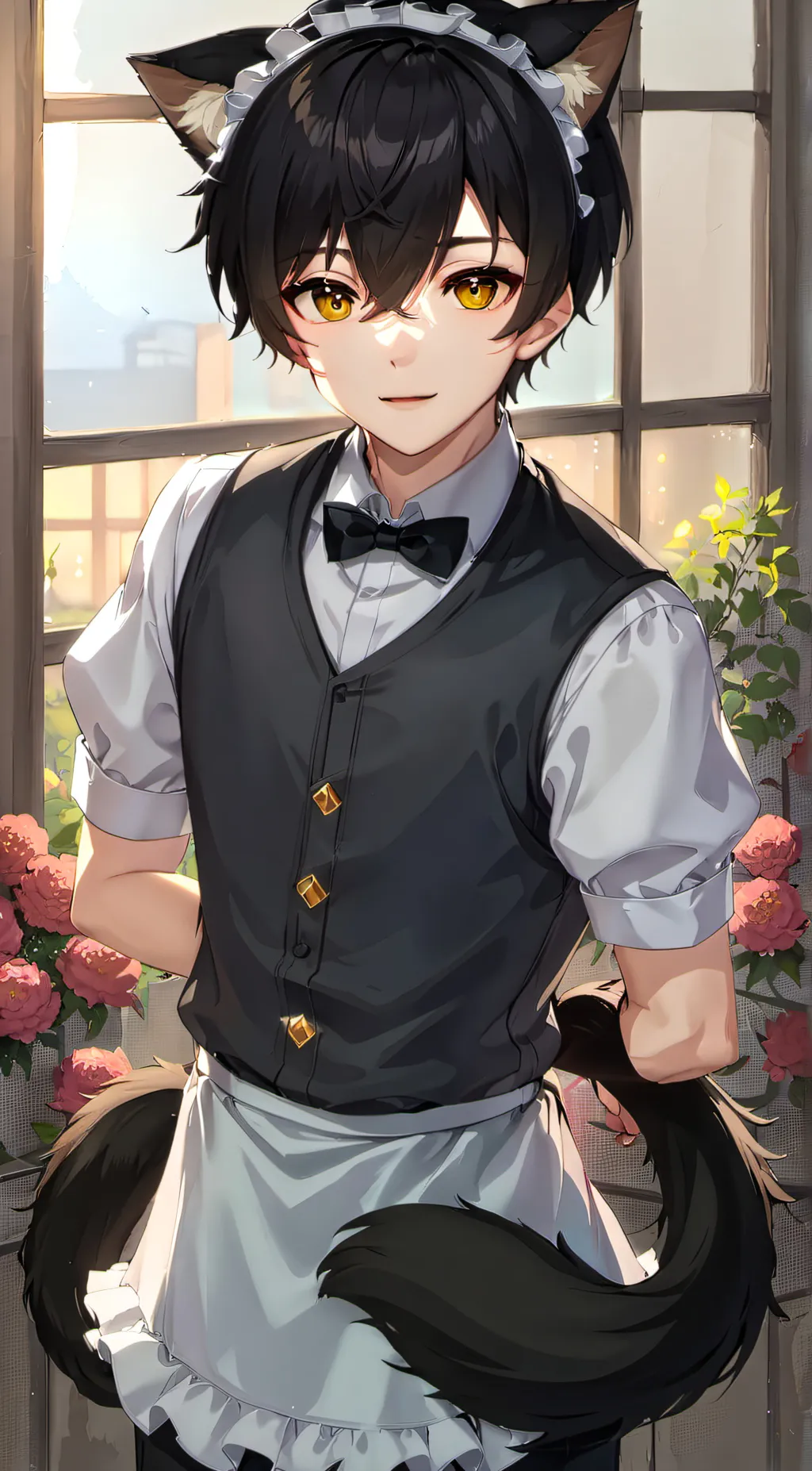 ai character: 🍆 Neko boy maid~ 💦 background
