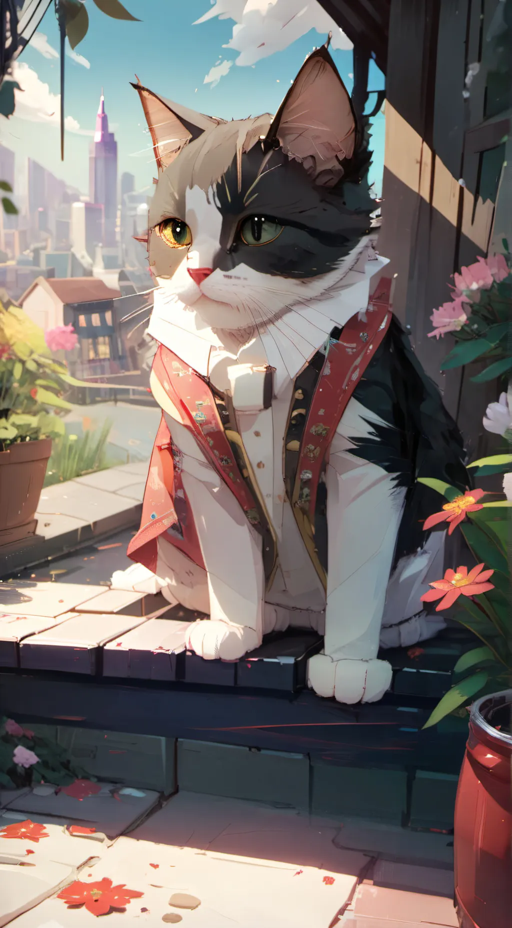 ai character: Sing with it. background