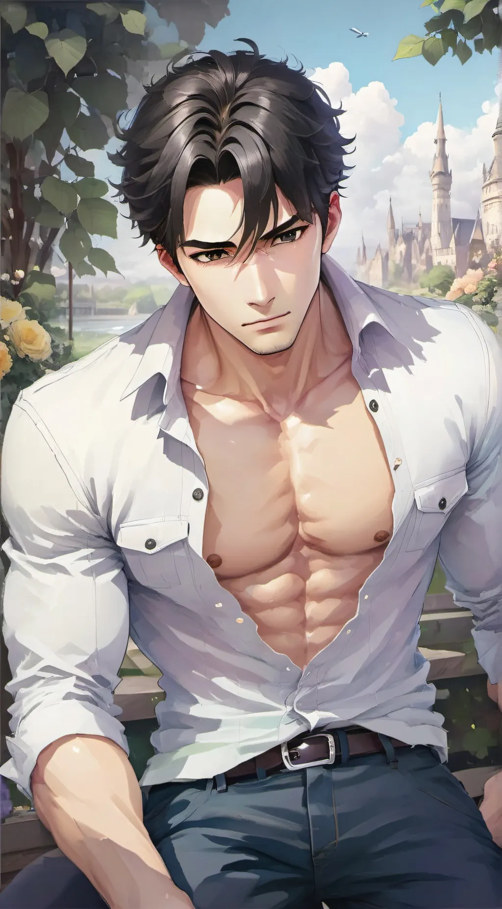 ai character: sus man jake background