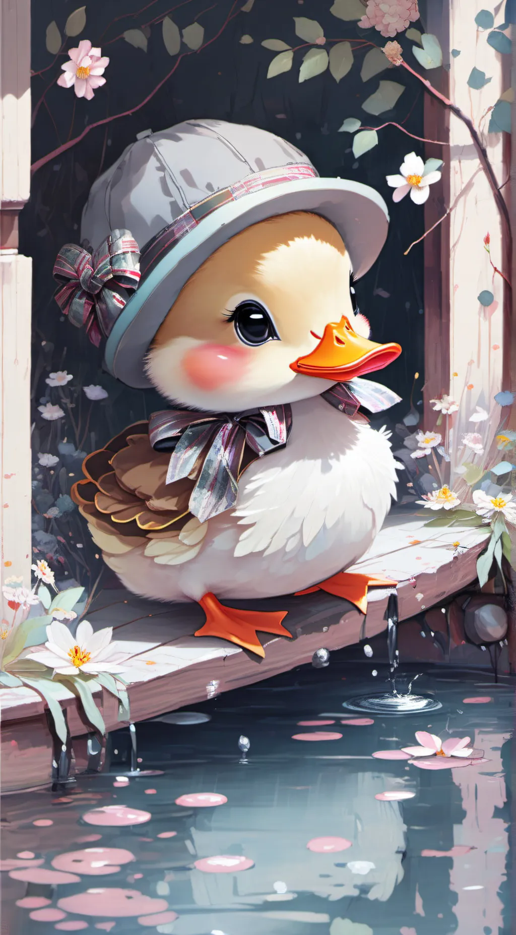 ai character: vent ducky  background