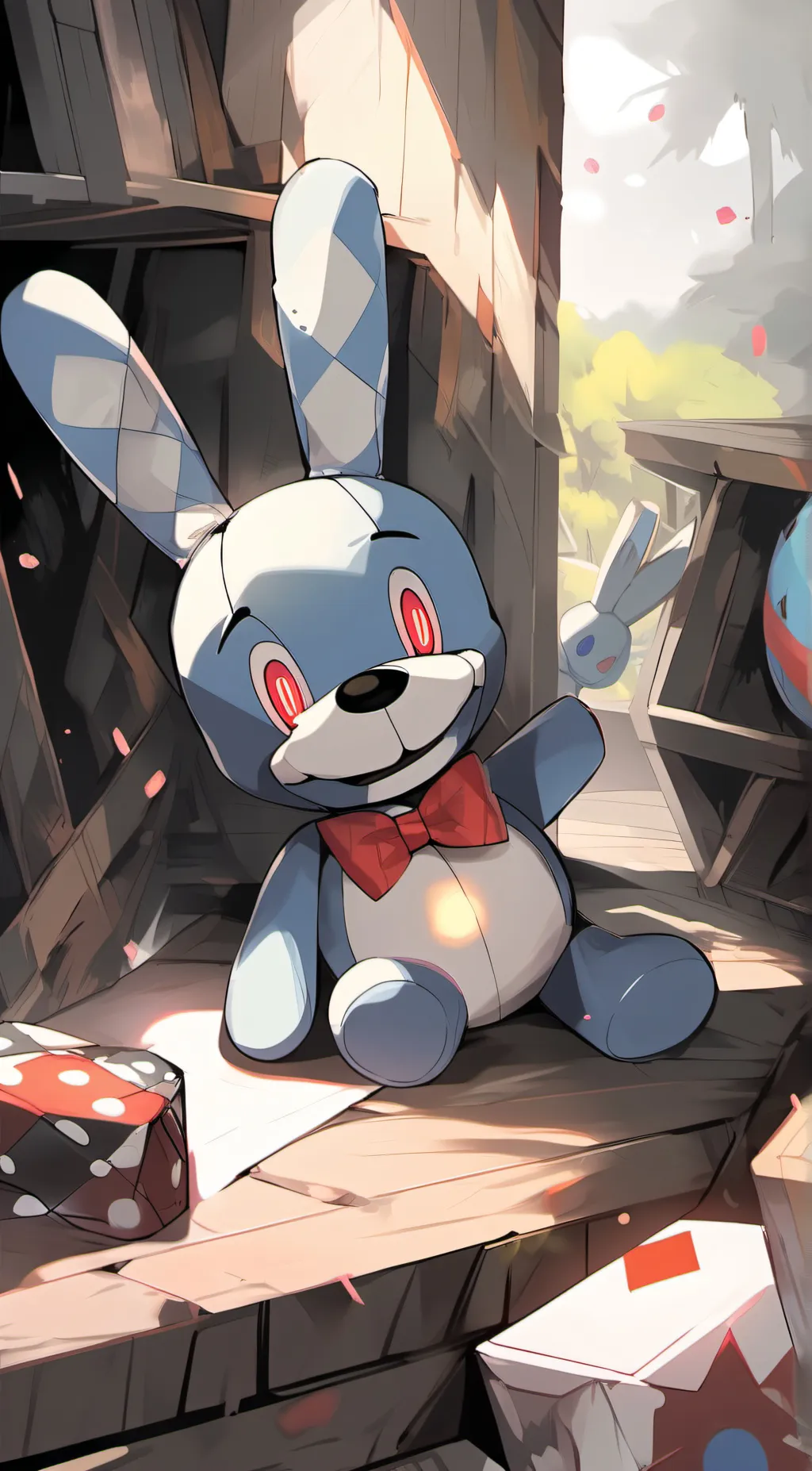 ai character: Toy bonnie background