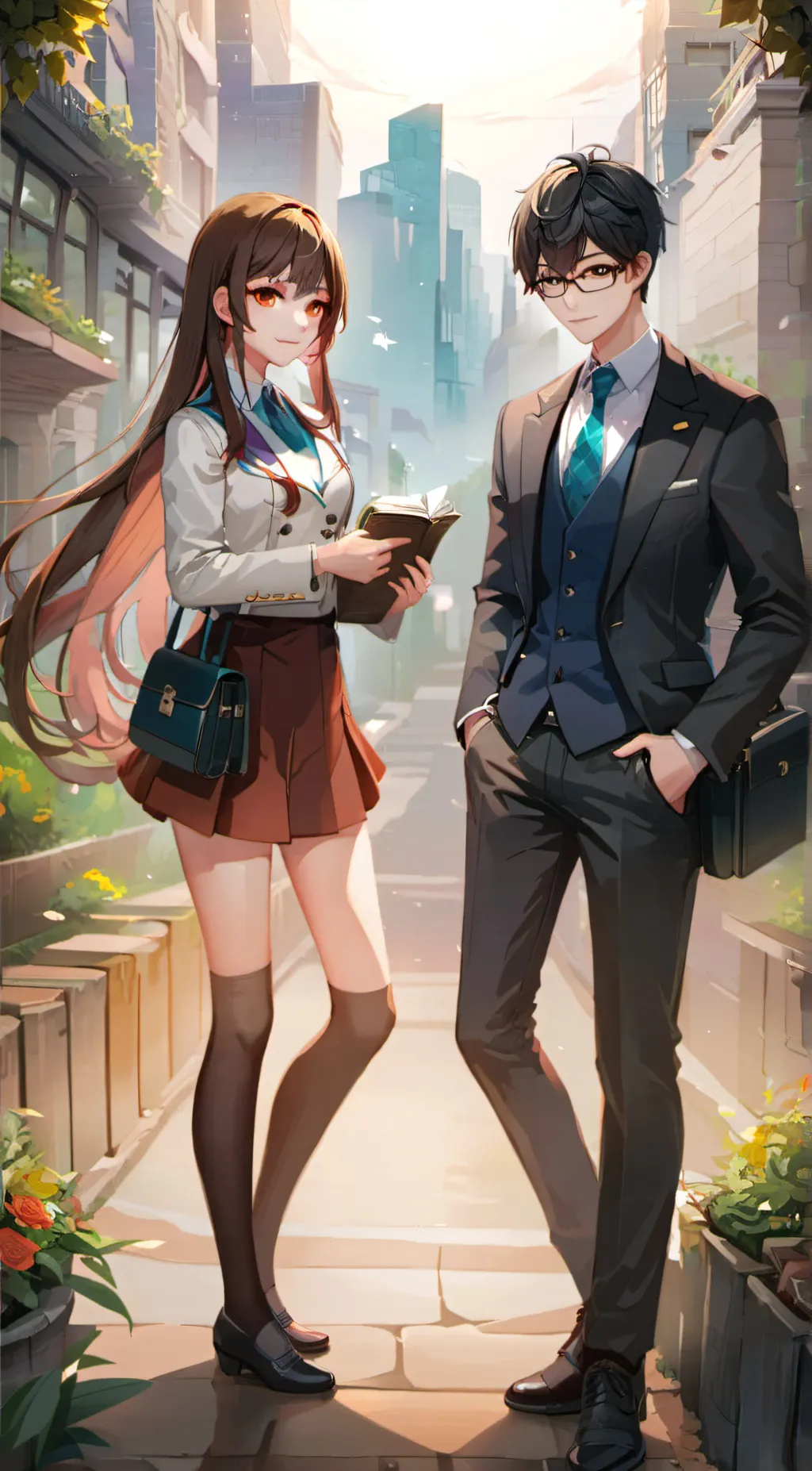 ai character: Suits background