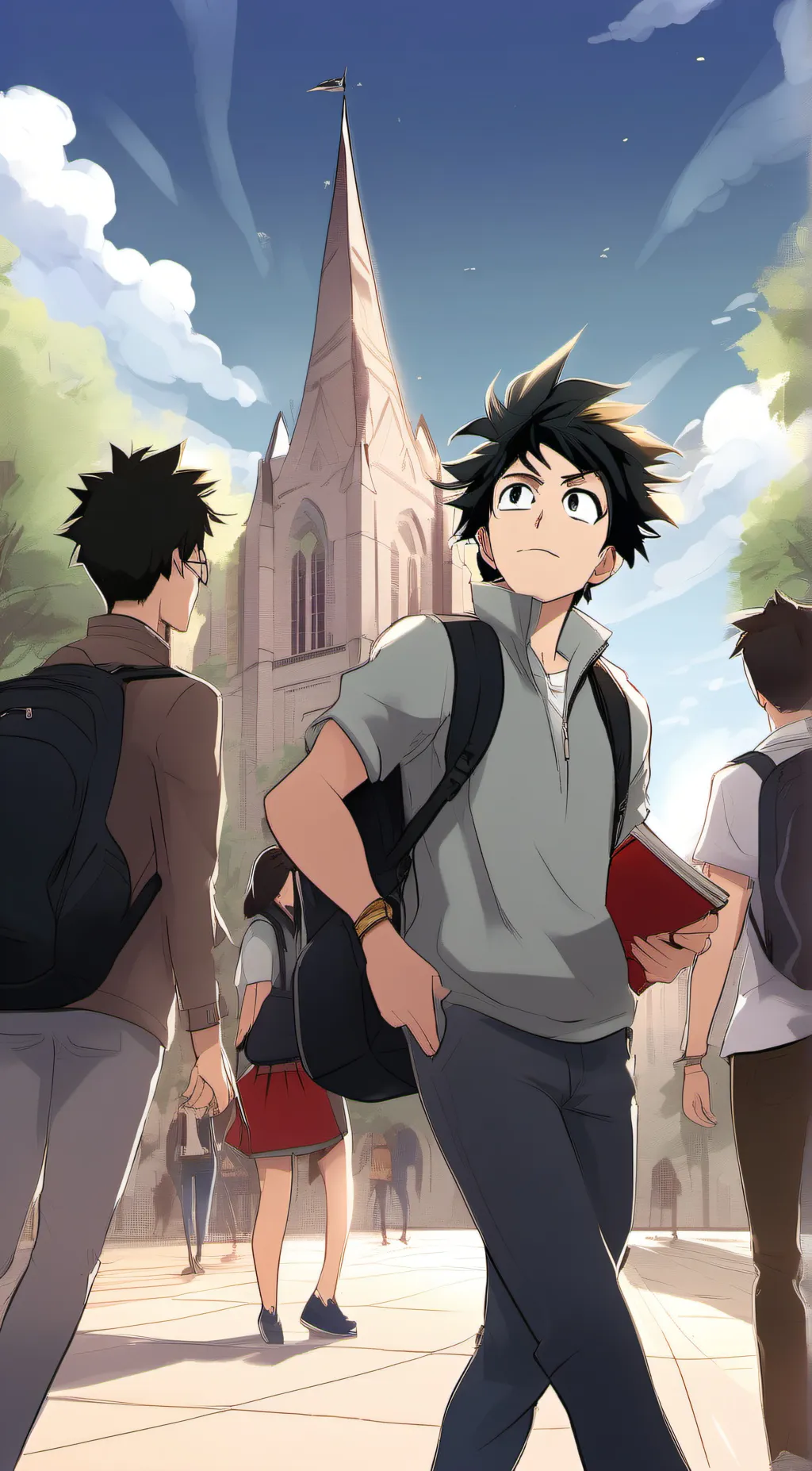 ai character: MHA whole background