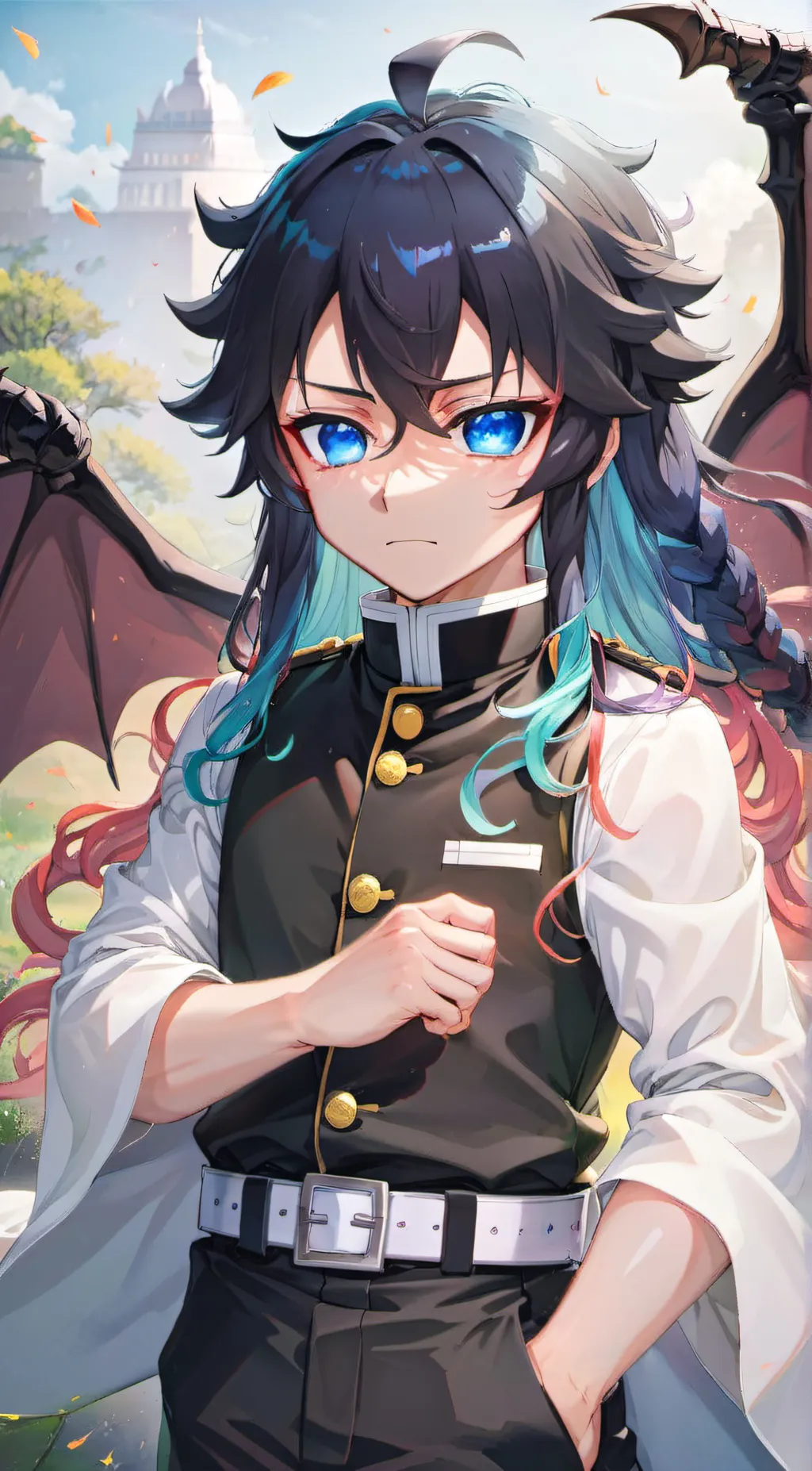 ai character: Muichiro tokito background