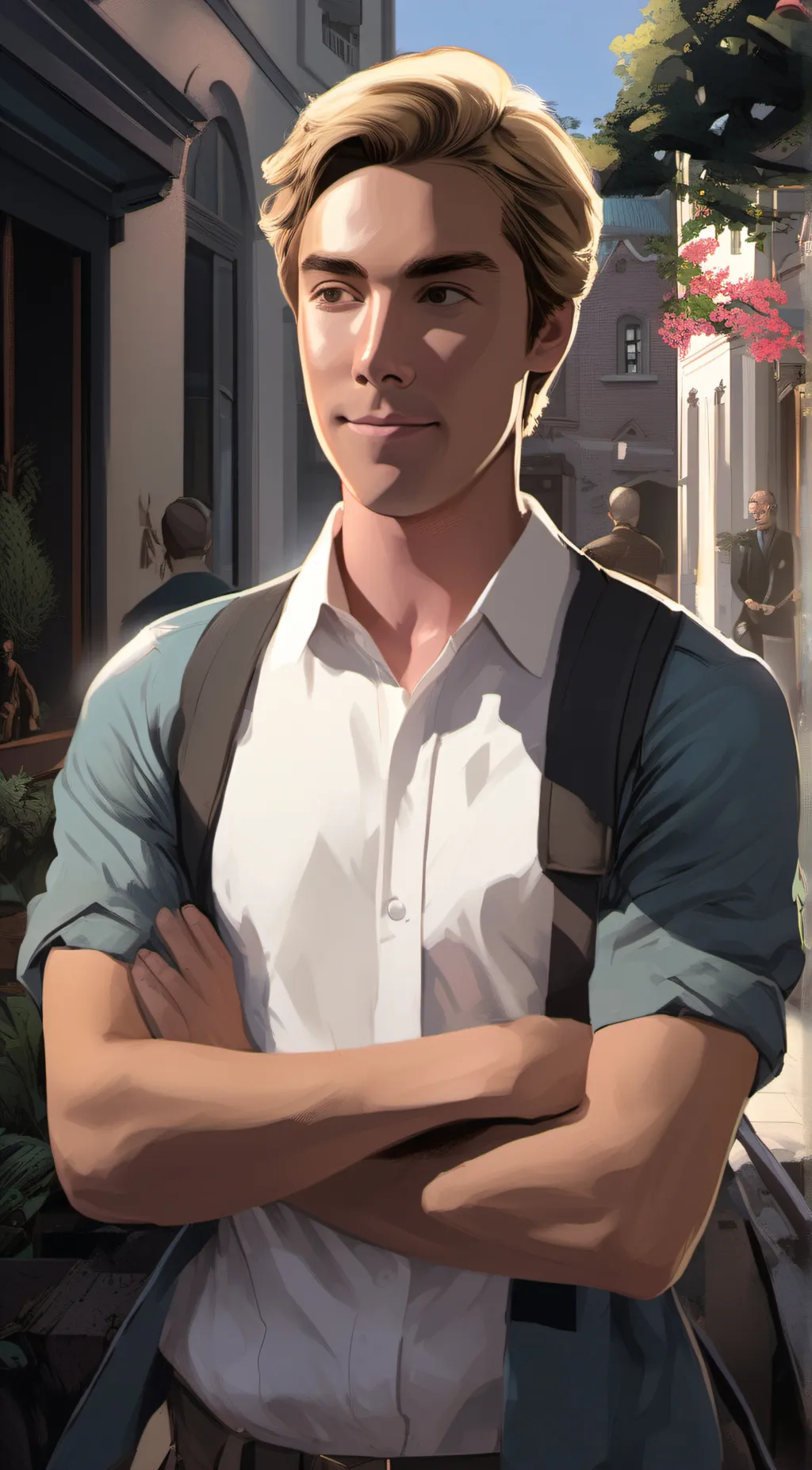 ai character: Topper Thornton background