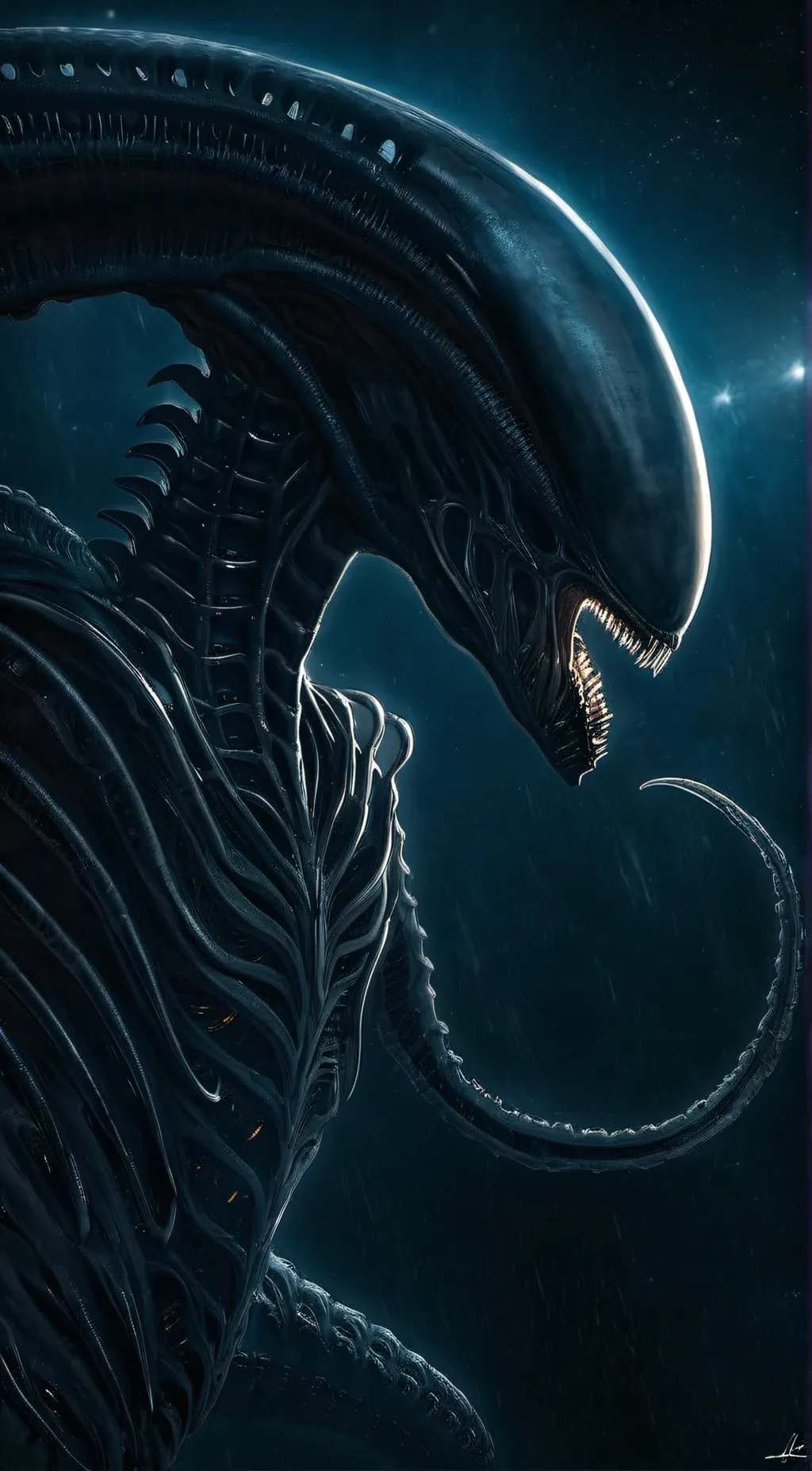 ai character: xenomorph background