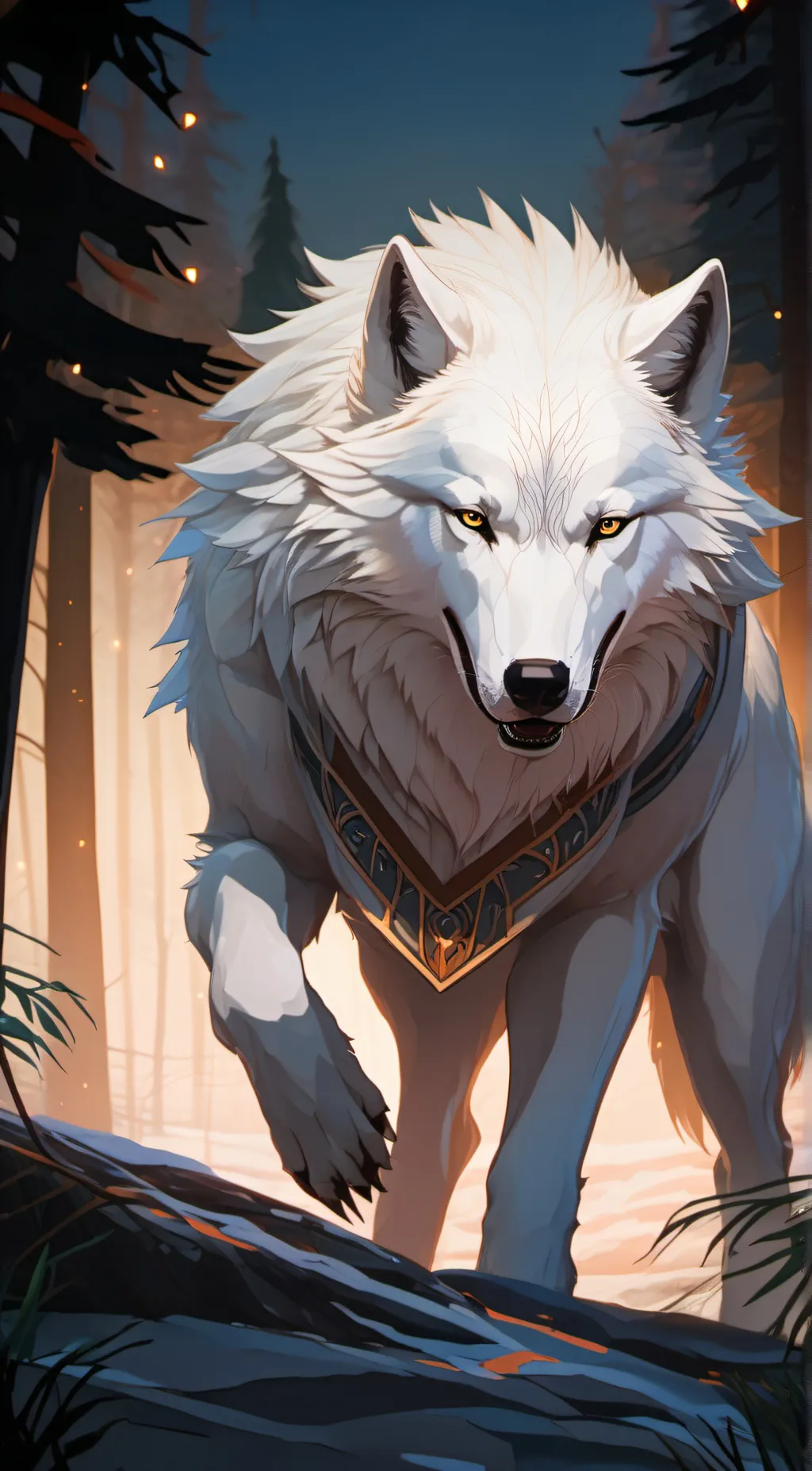 ai character: Werewolf Male background