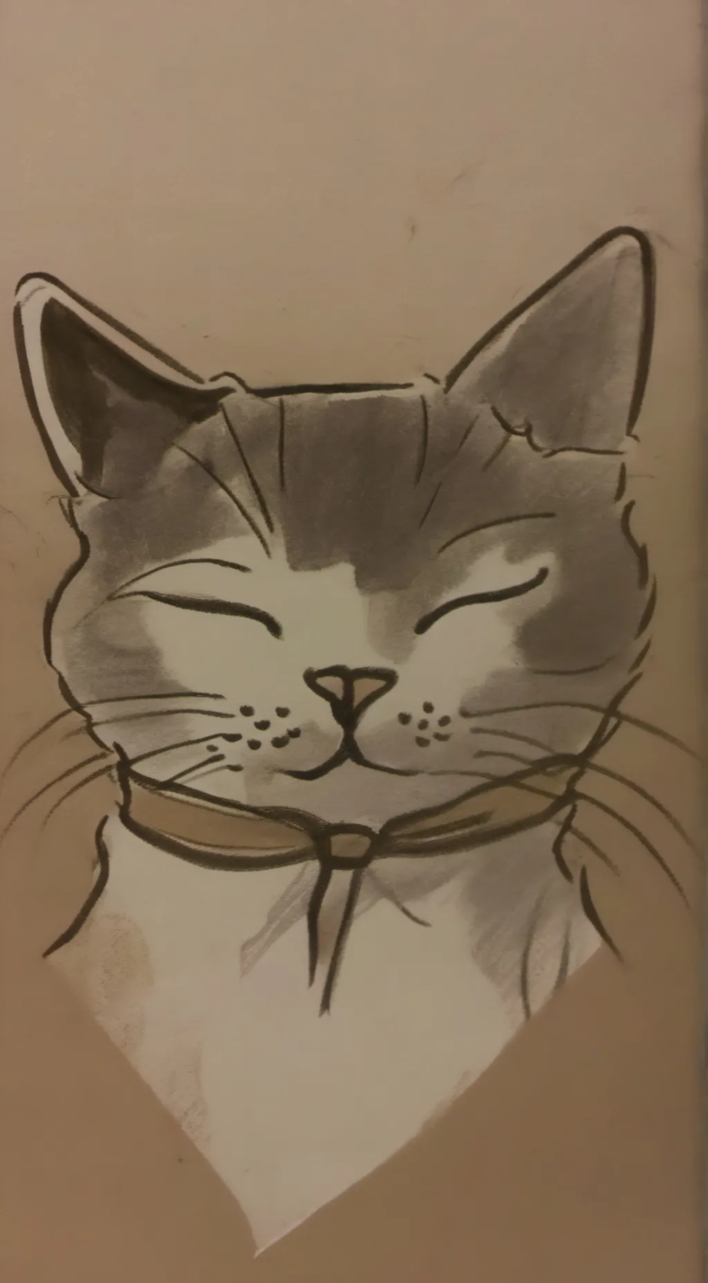ai character: The drawing  background