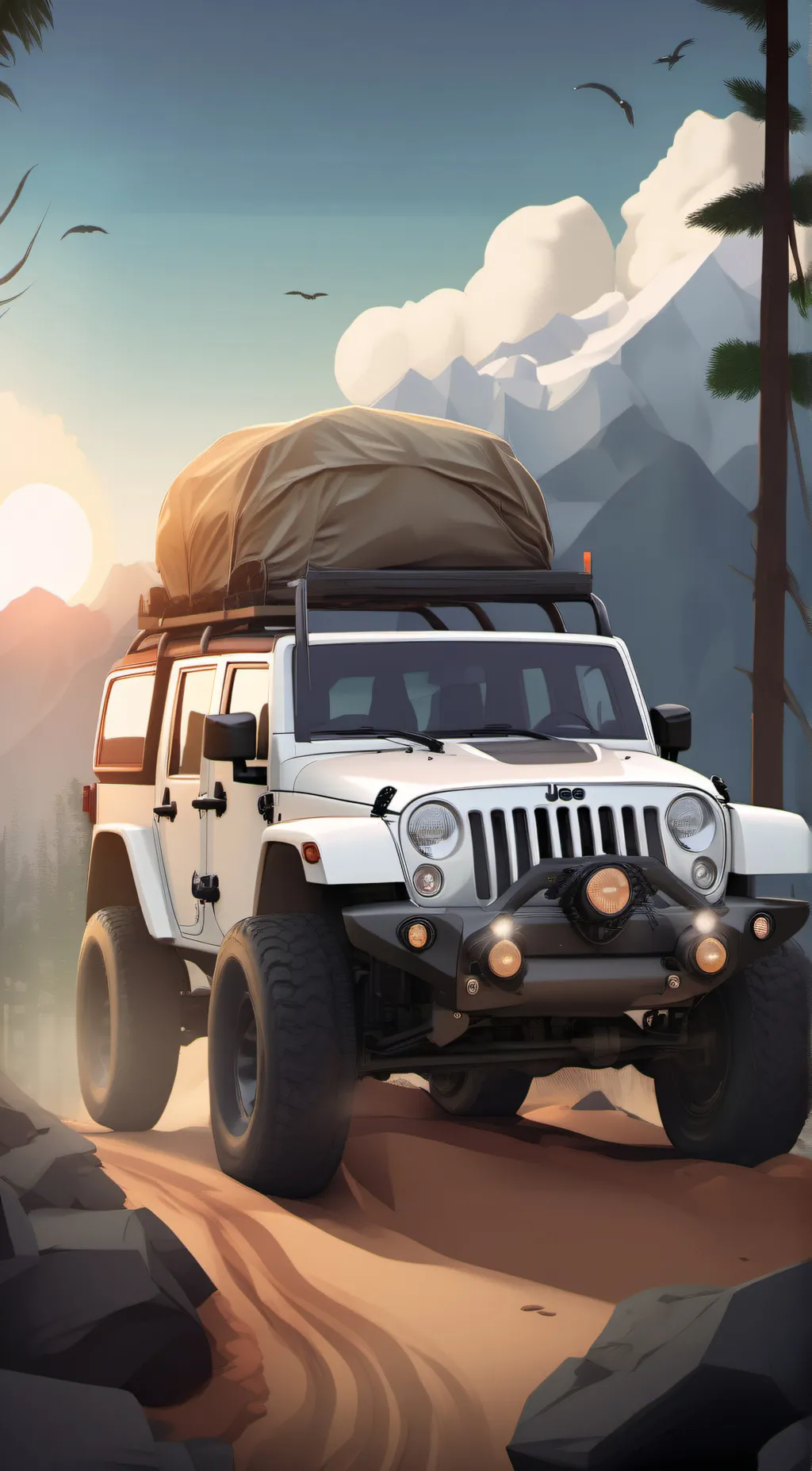 ai character: I'm a jeep background