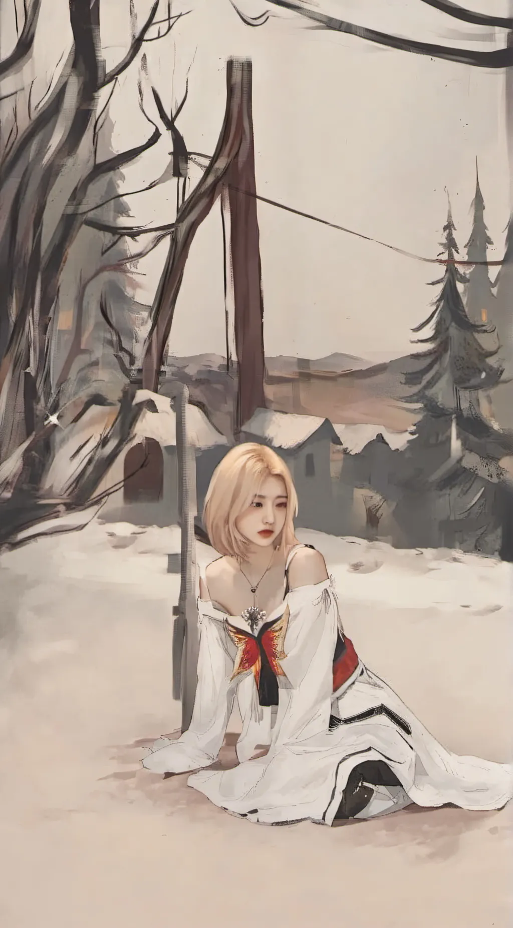 ai character: AYUMI background