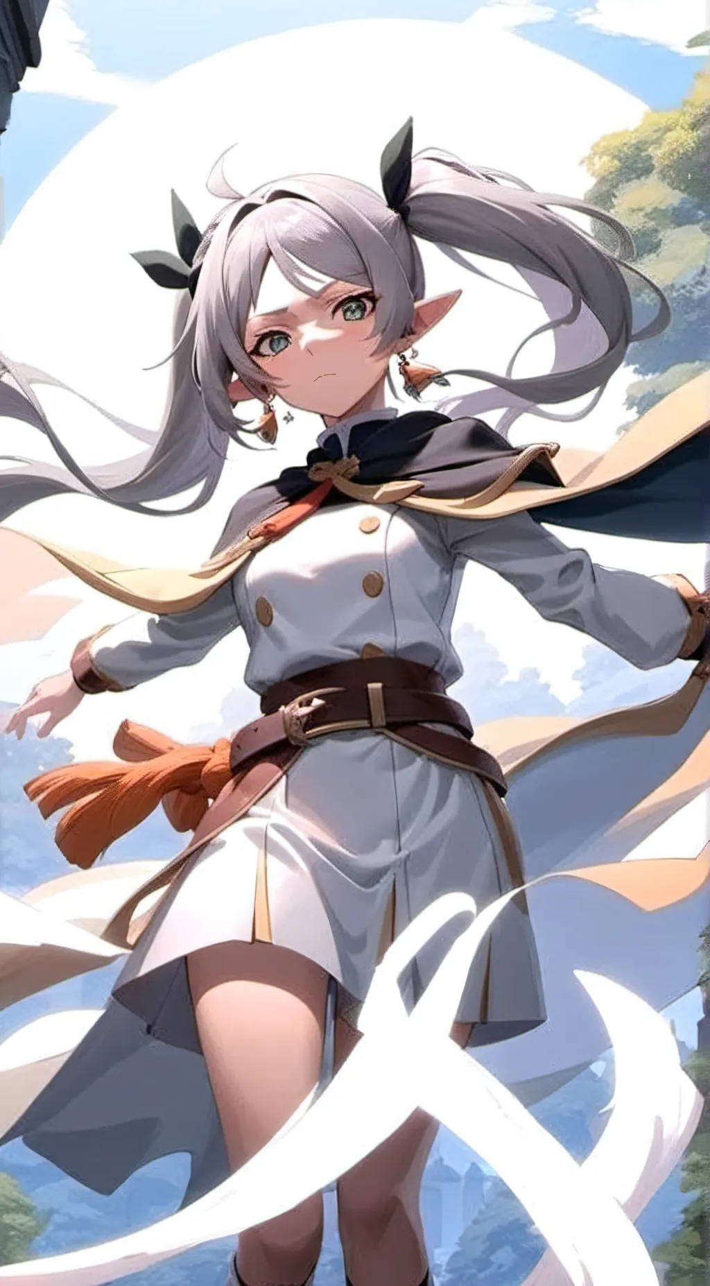 ai character: Frieren background