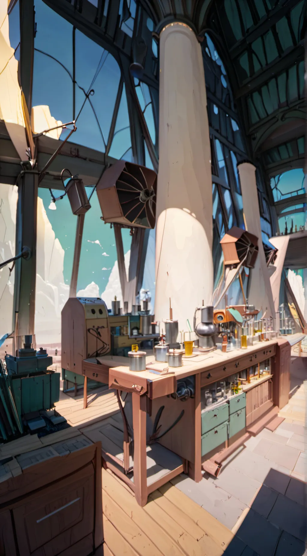 ai character: doodle world background