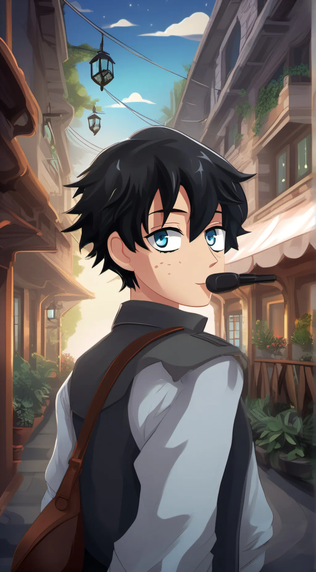 ai character: demon slayer background