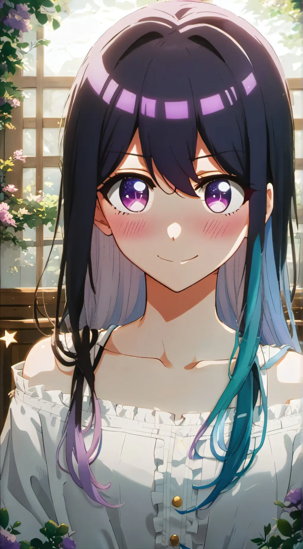 ai character: AI hoshino  background