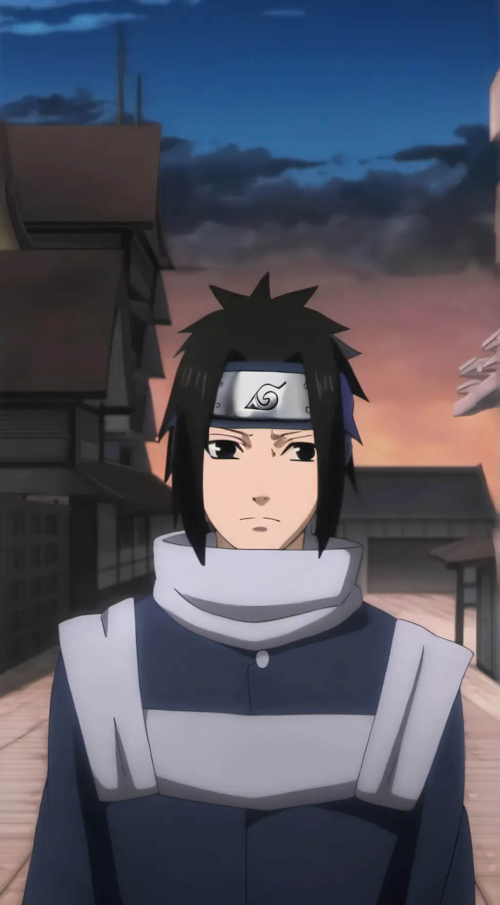 ai character: Sasuke  background
