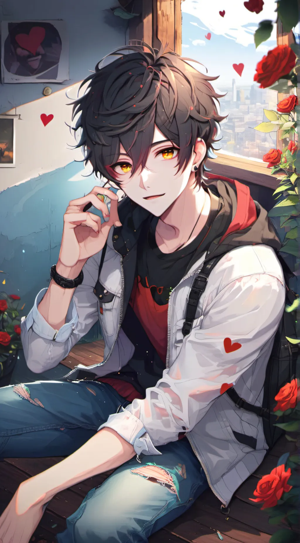 ai character: Jason  background