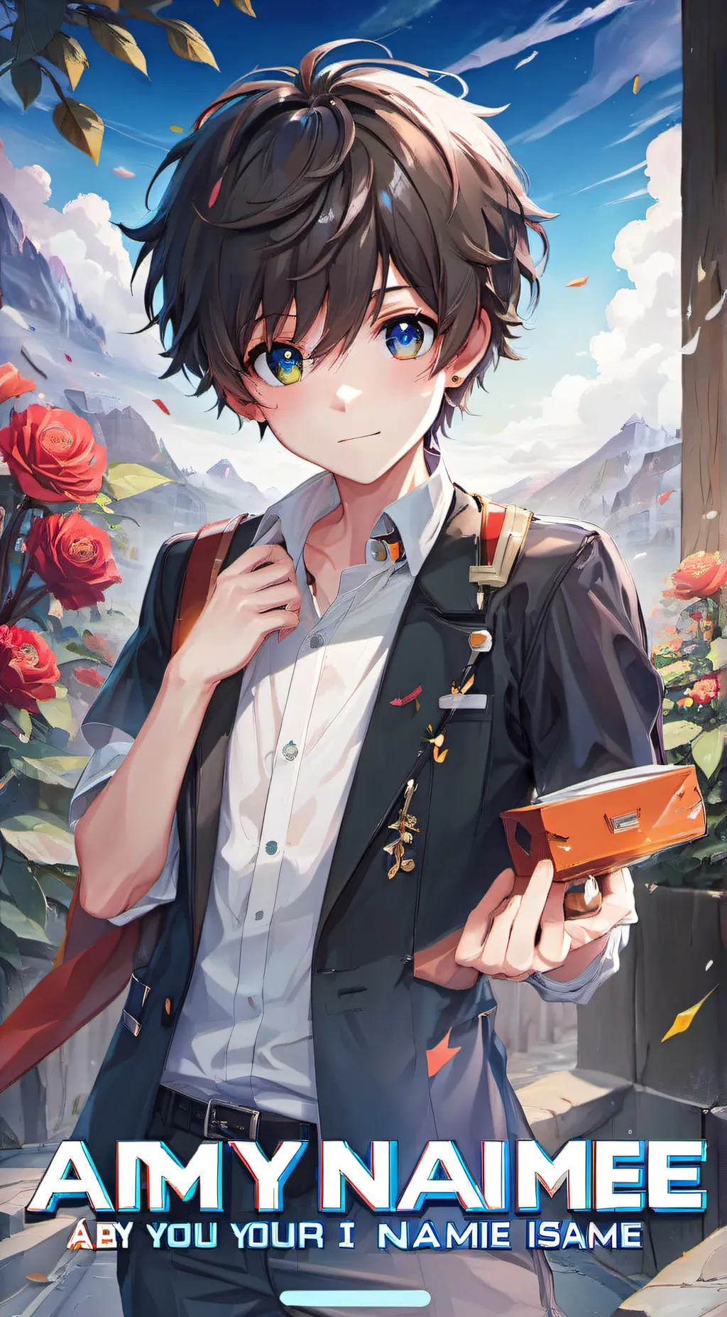 ai character: ash background