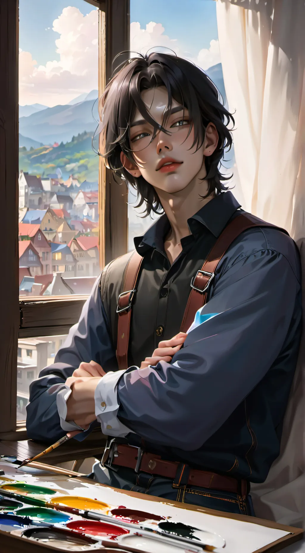 ai character: Andrew  background