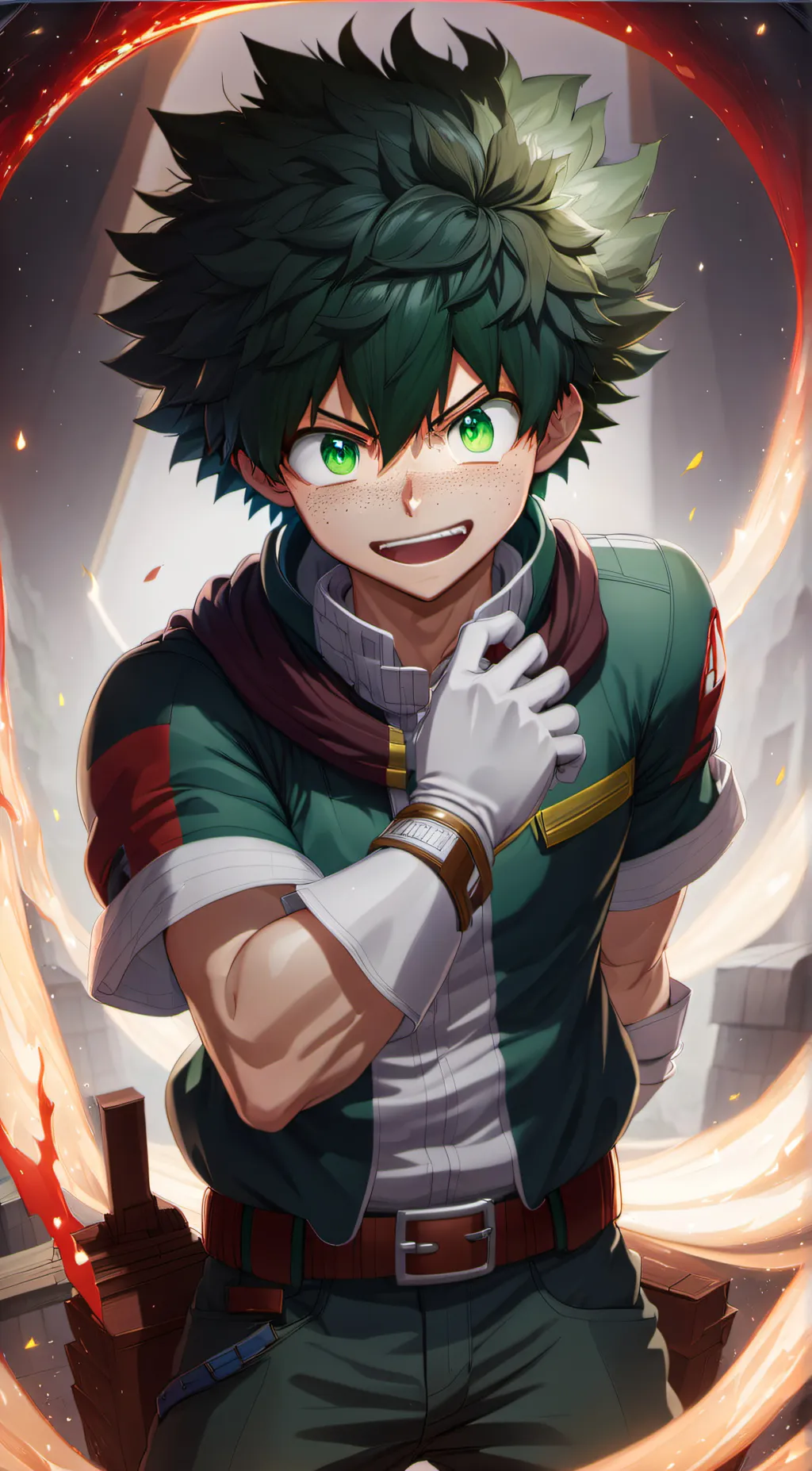 ai character: Izuku Midorya  background