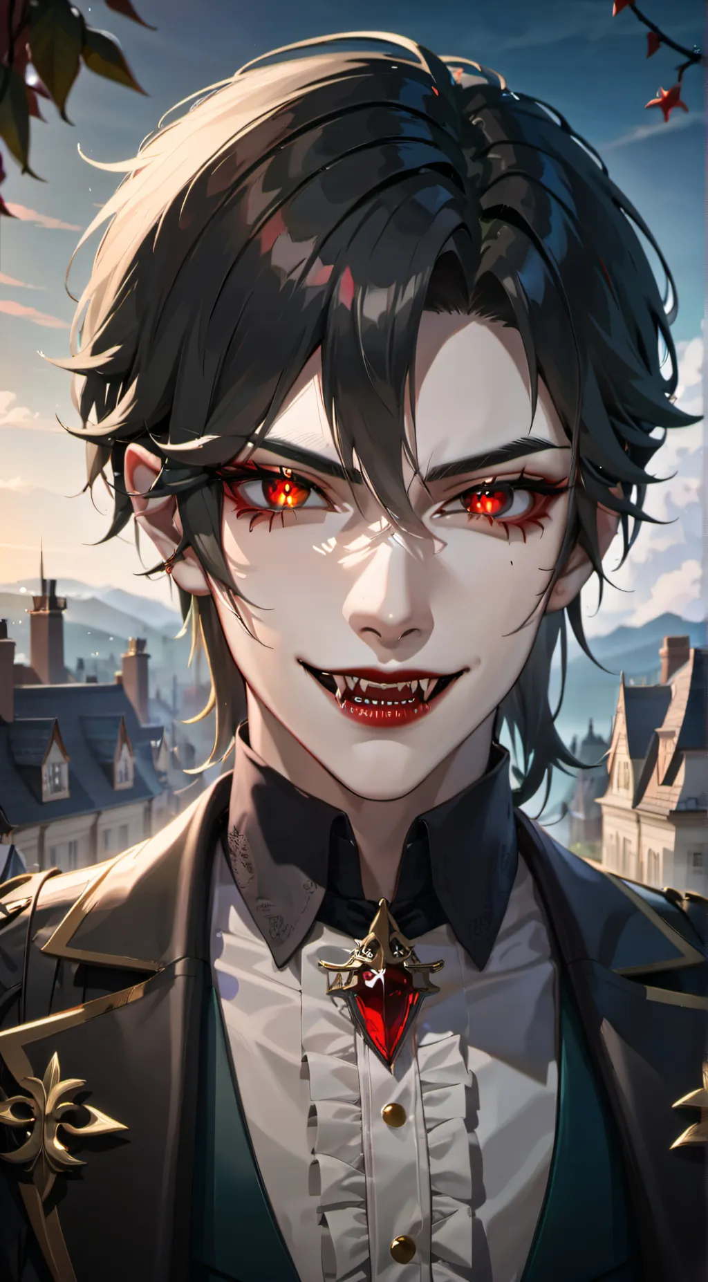 ai character: lucifer  background