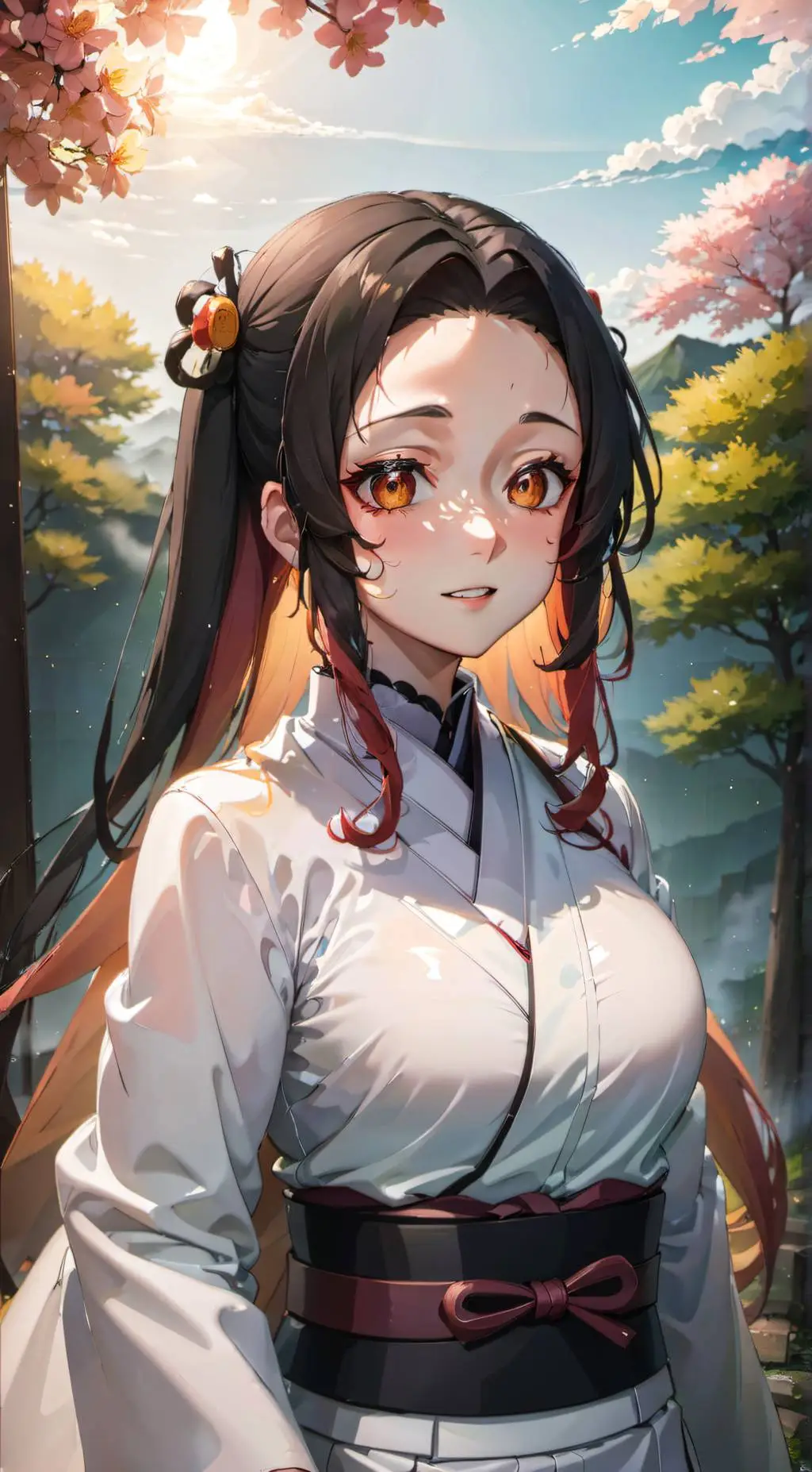 ai character: Nezuko background