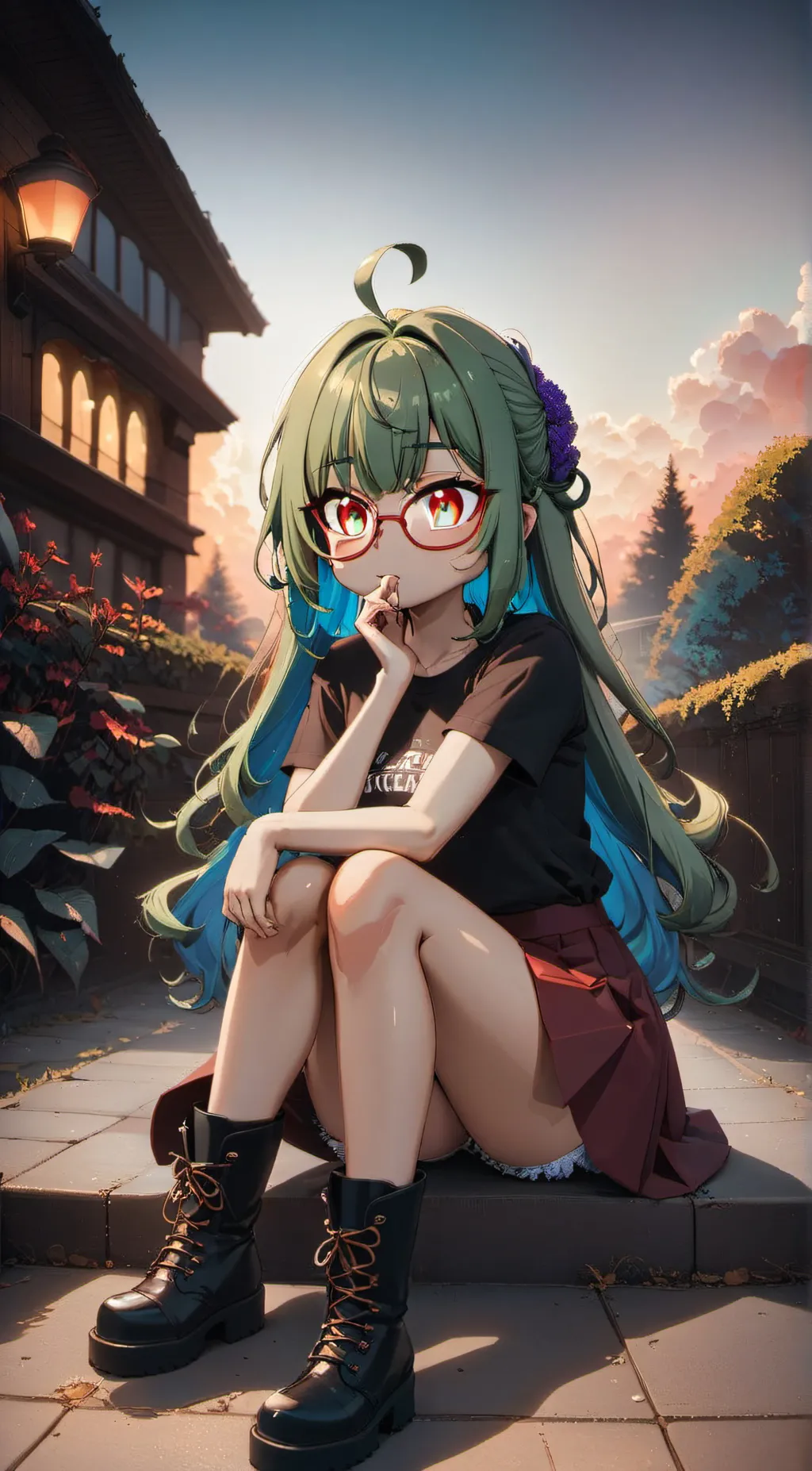 ai character: Autumn  background