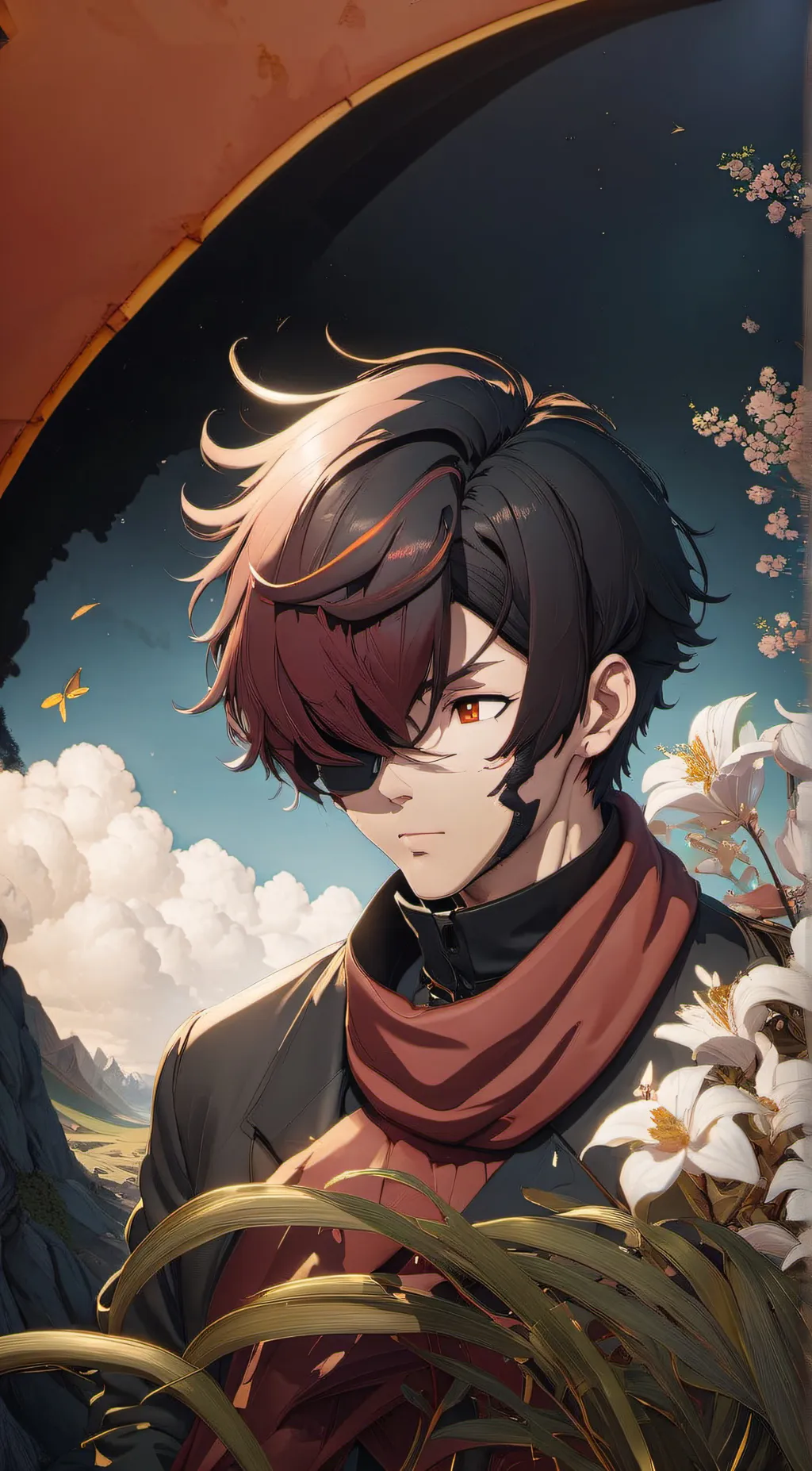 ai character: ash background