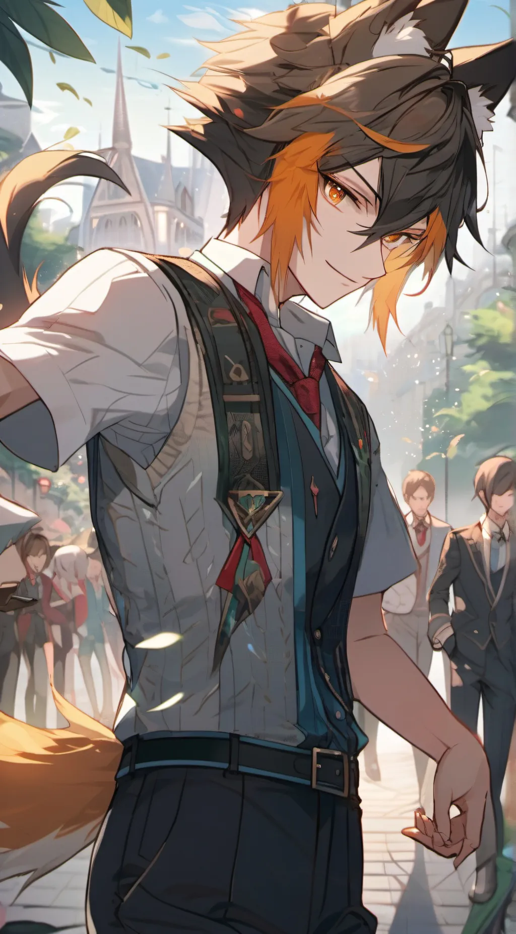 ai character: tails mile background