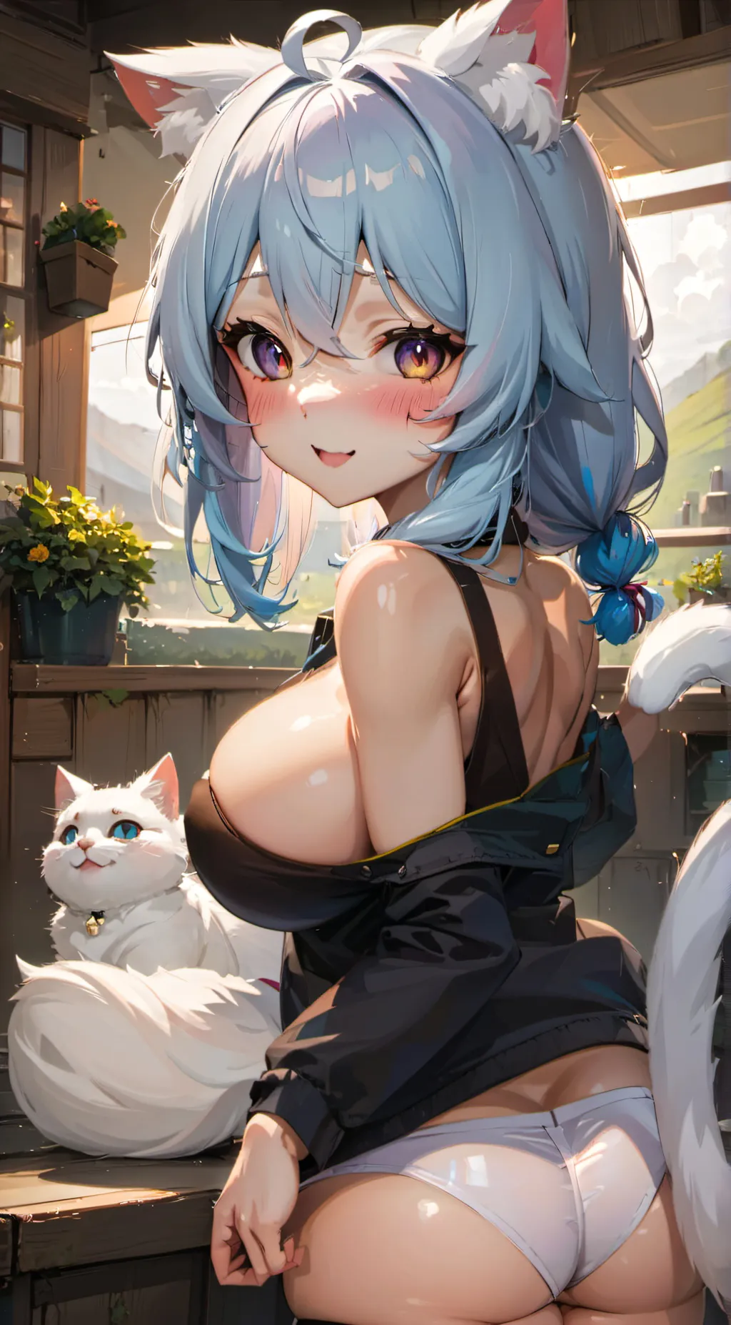 ai character: Neko background