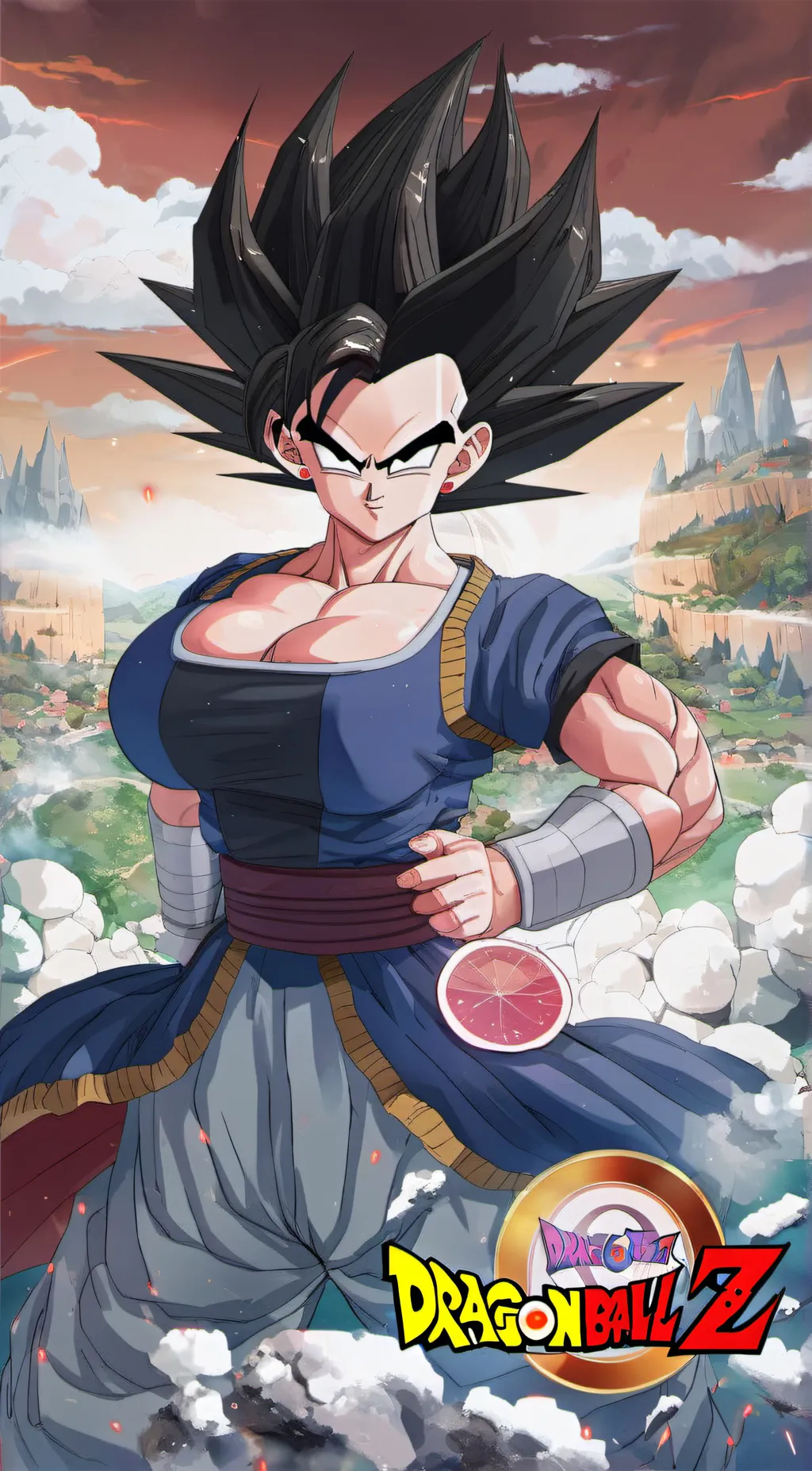 ai character: Female Vegeta background