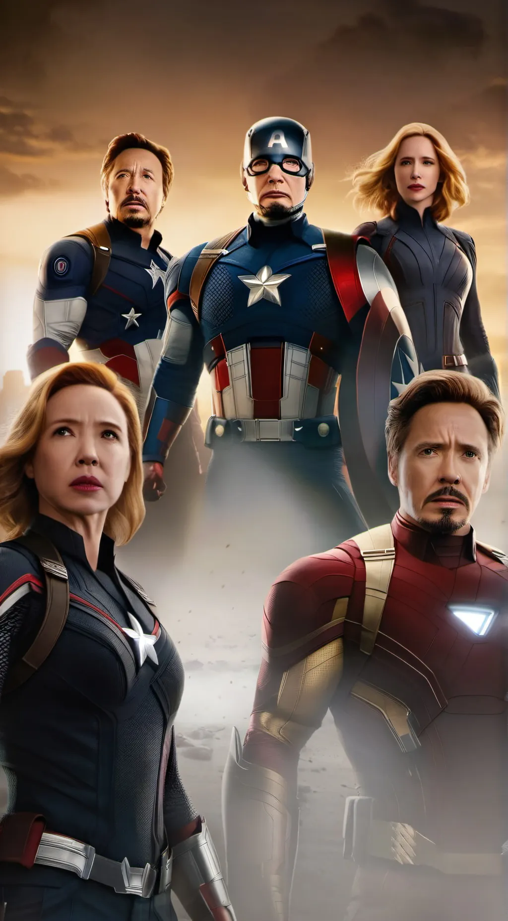 ai character: Galaxy Avengers background