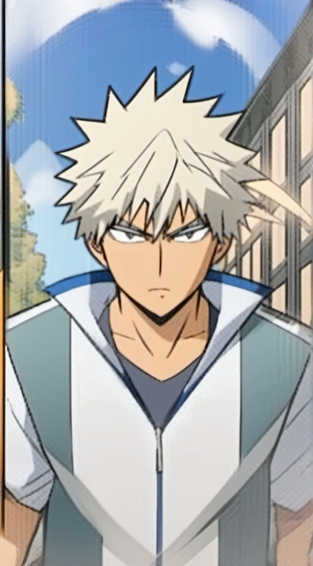 ai character: bakugo  background