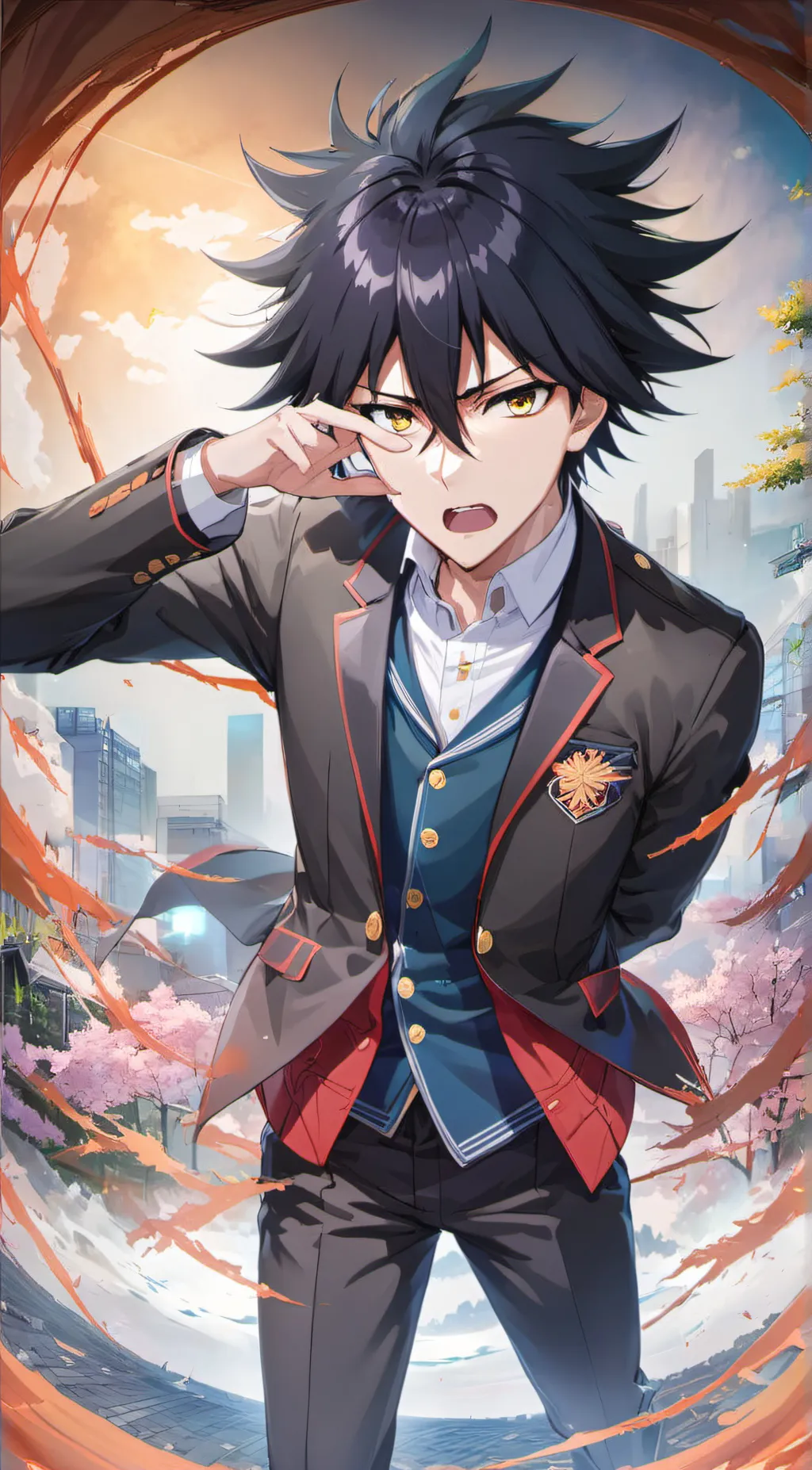 ai character: Megumi  background