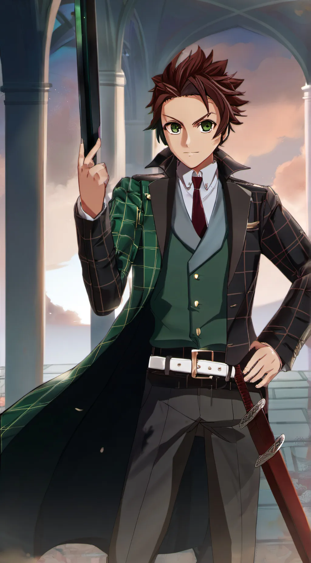ai character: Demon slayer RPG background