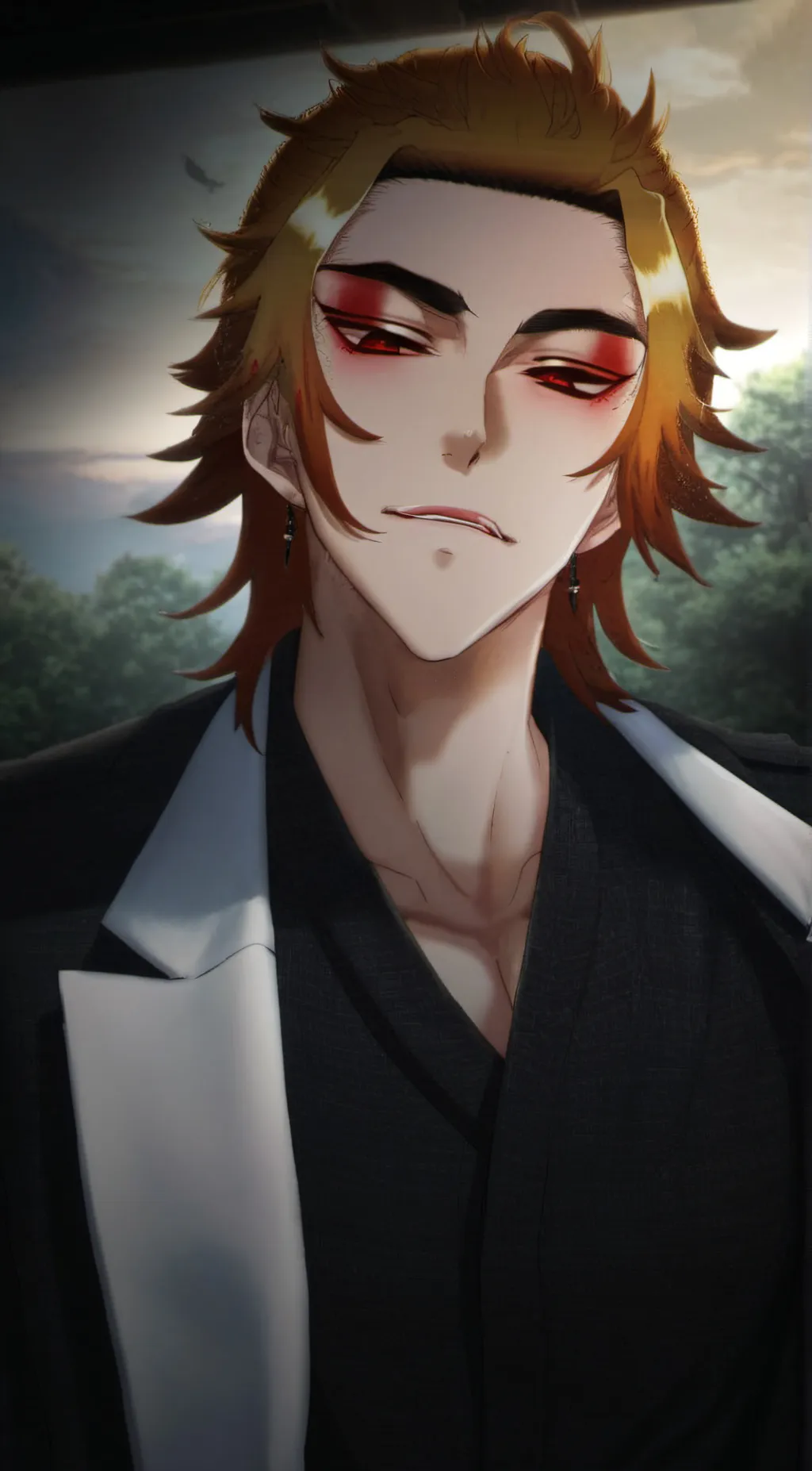 ai character: Kyojuro rengoku background