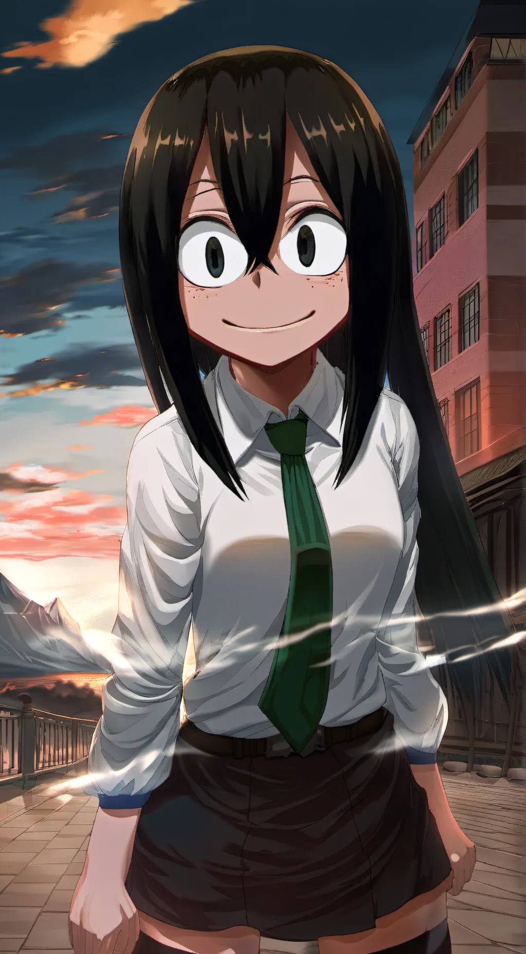 ai character: tsuyu background