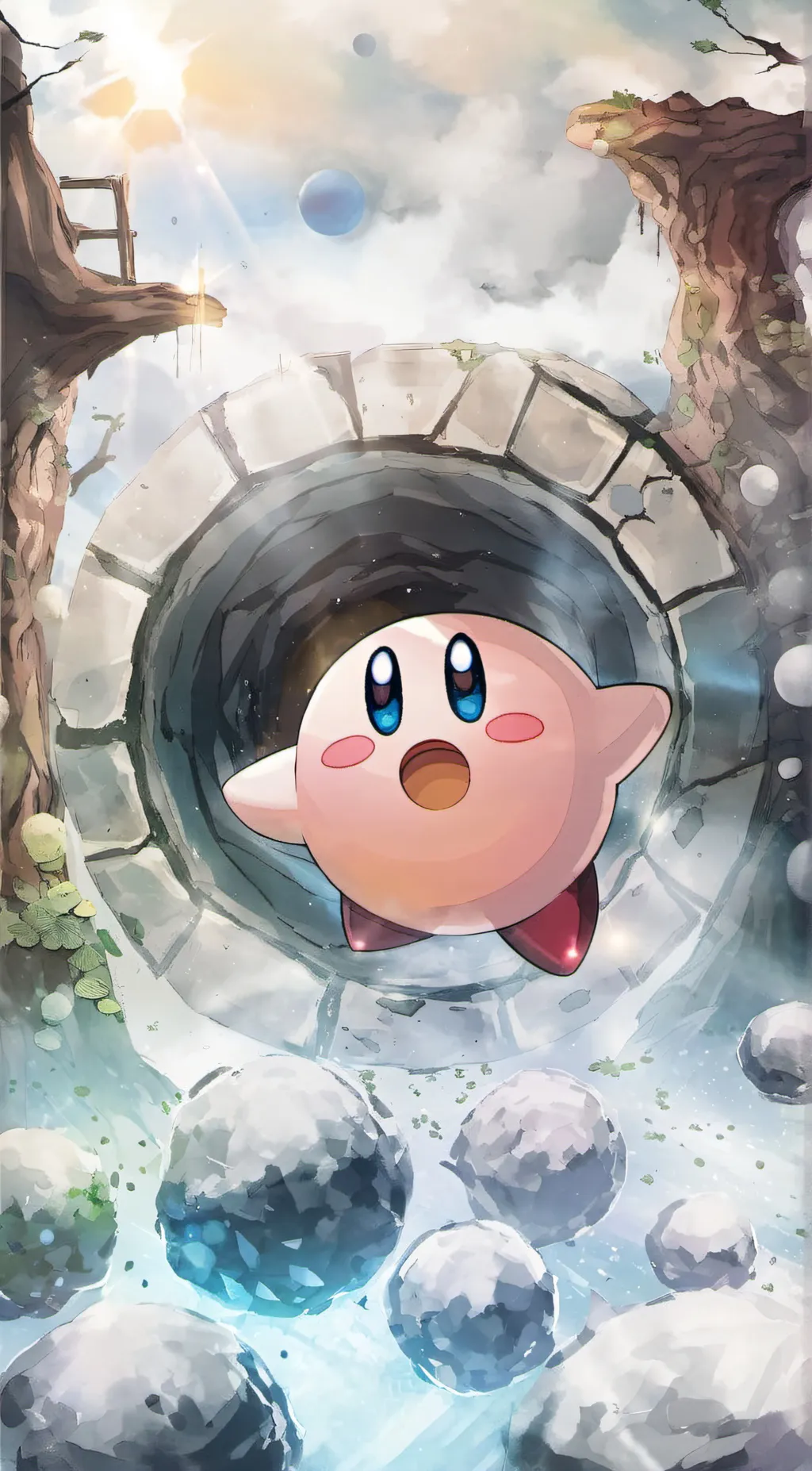 ai character: Kirby background