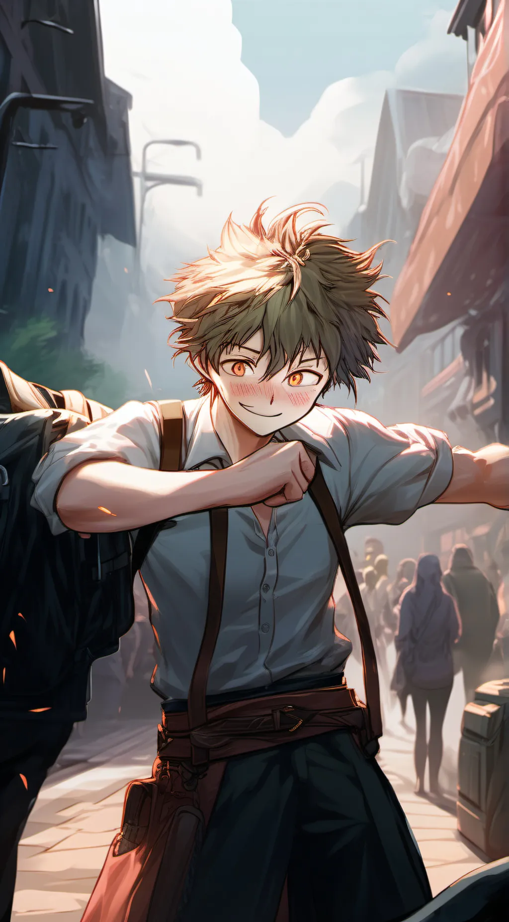 ai character: Deku background