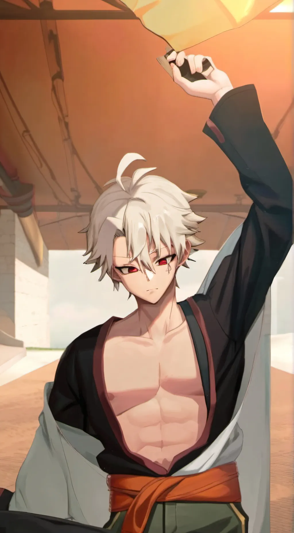 ai character: sanemi♥️♥️♥️ background