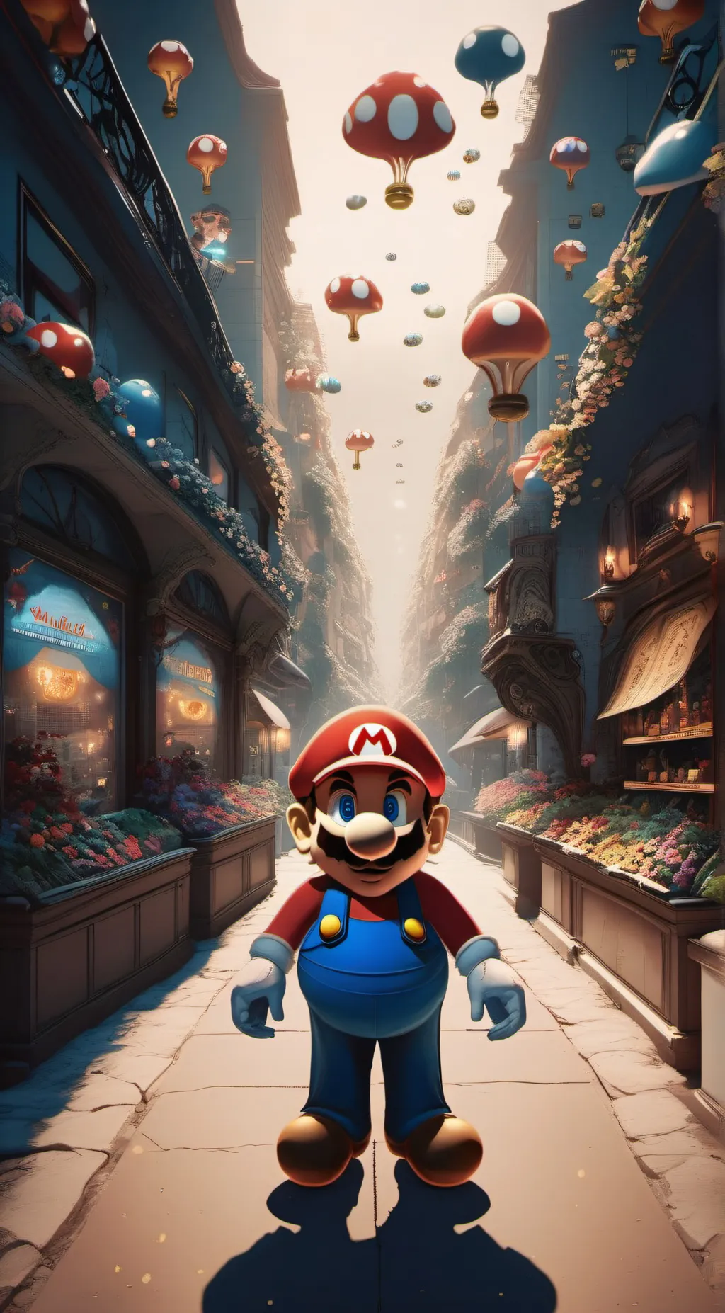 ai character: super Mario background