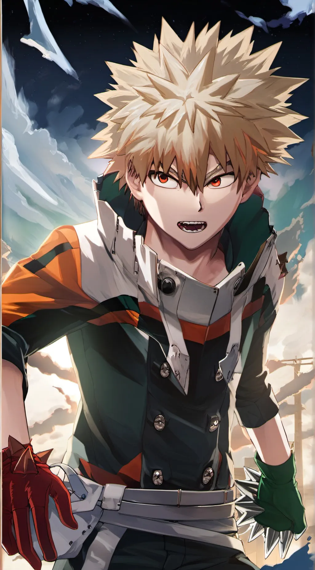 ai character: kasuki bakugo  background