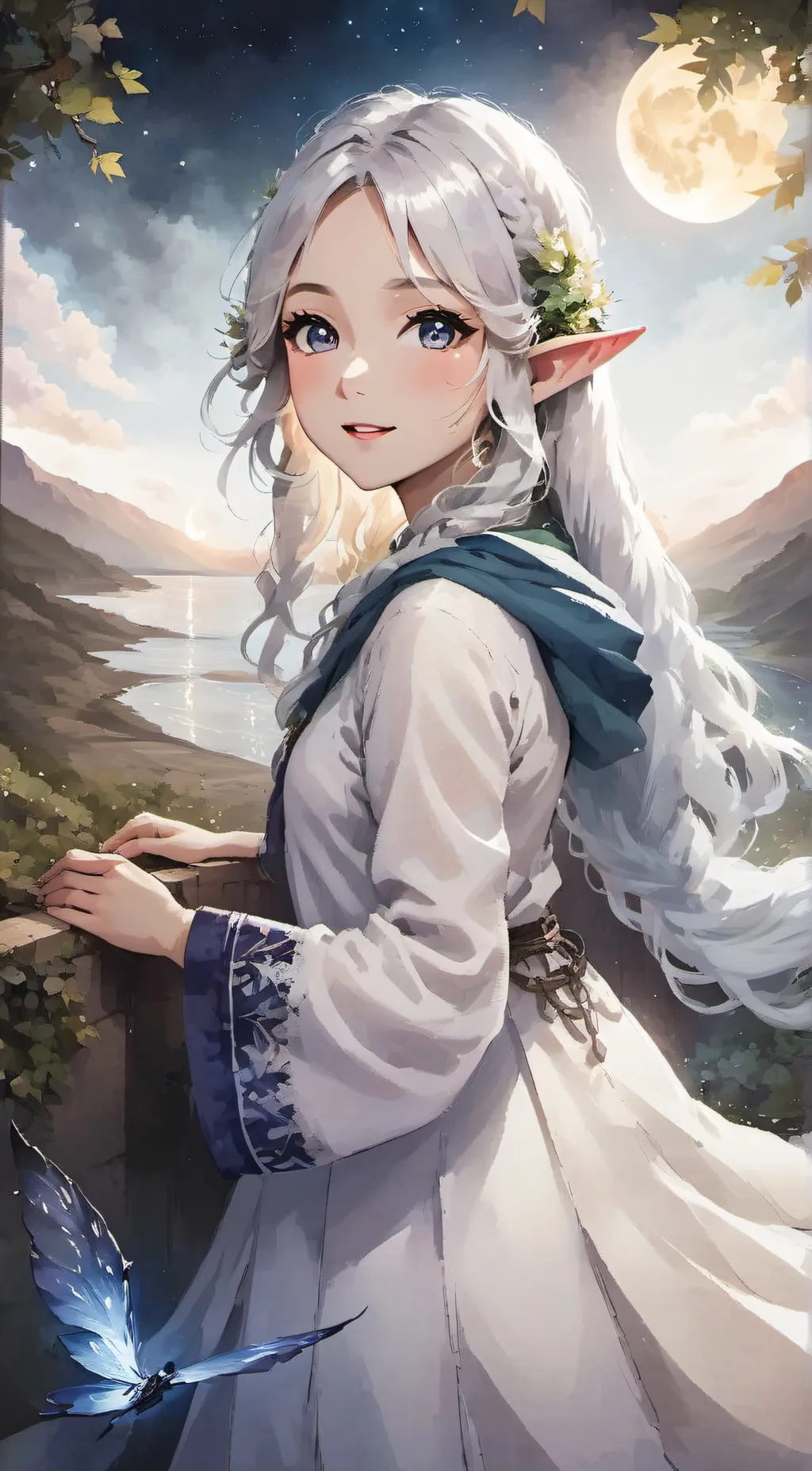ai character: Łuna(aka me) background
