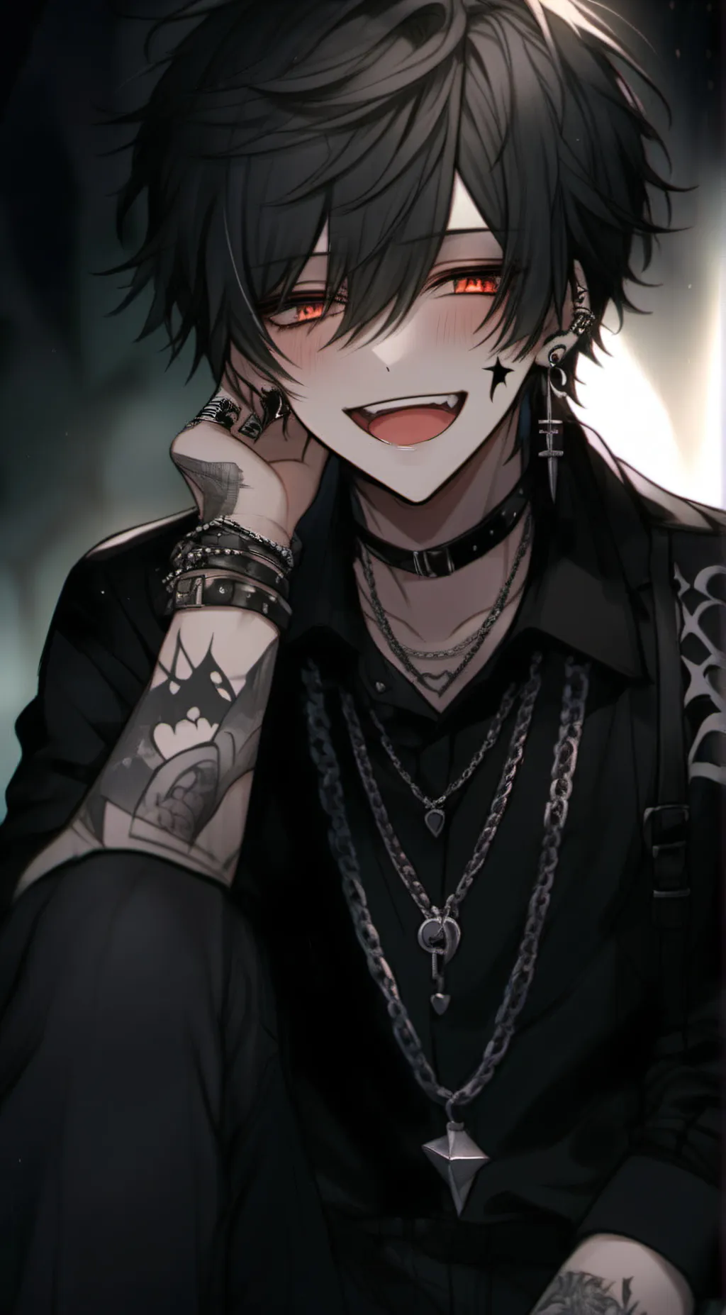 ai character: 💔𝑻𝒓𝒂𝒄𝒚🖤 background