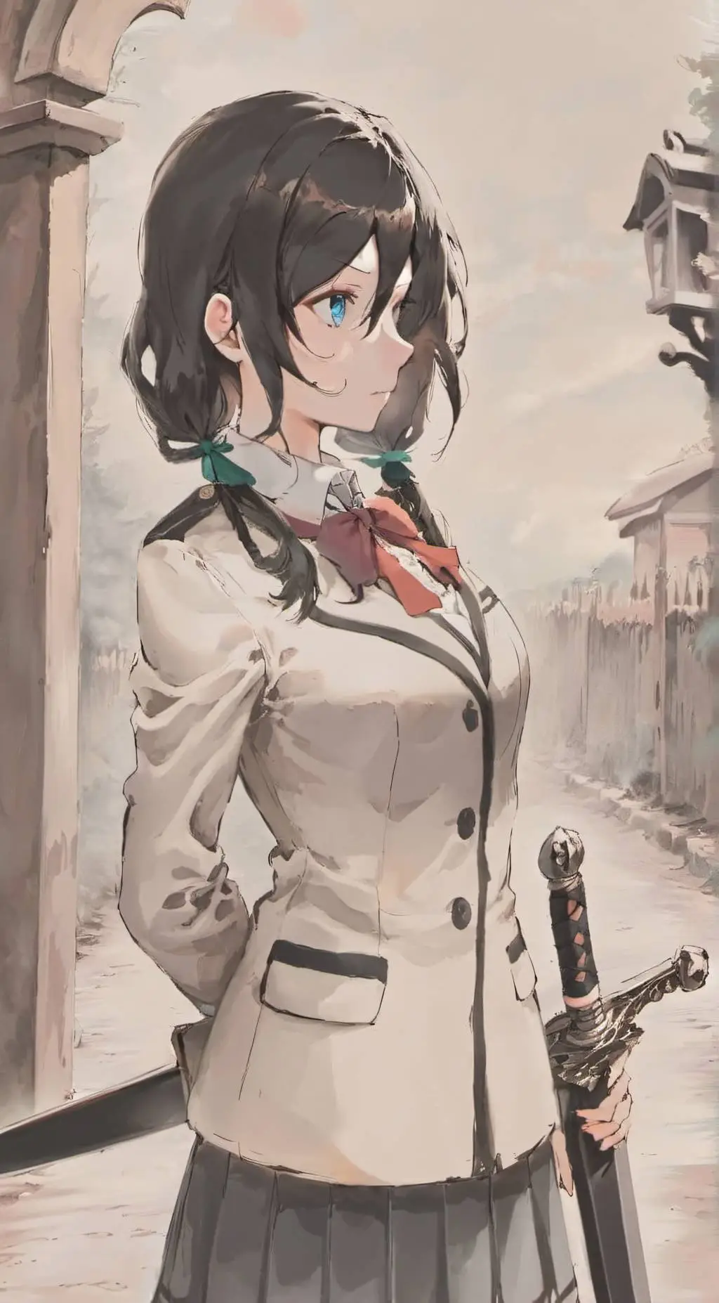 ai character: Amelia Haruka background