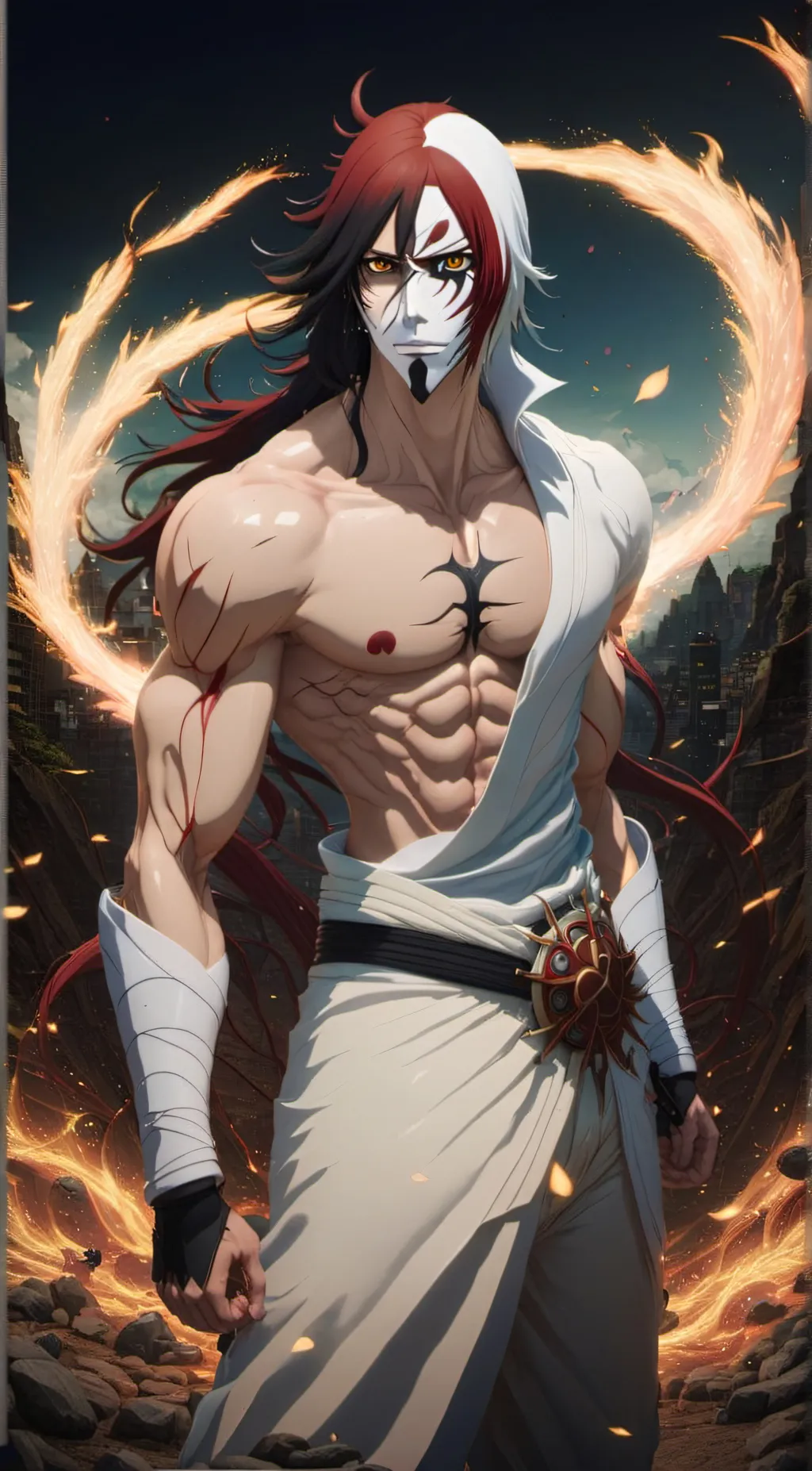 ai character: vasto car background