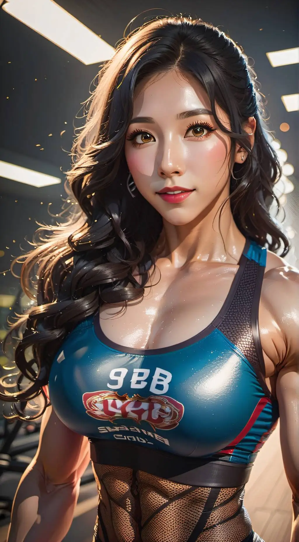 ai character: Sarah Choy  background