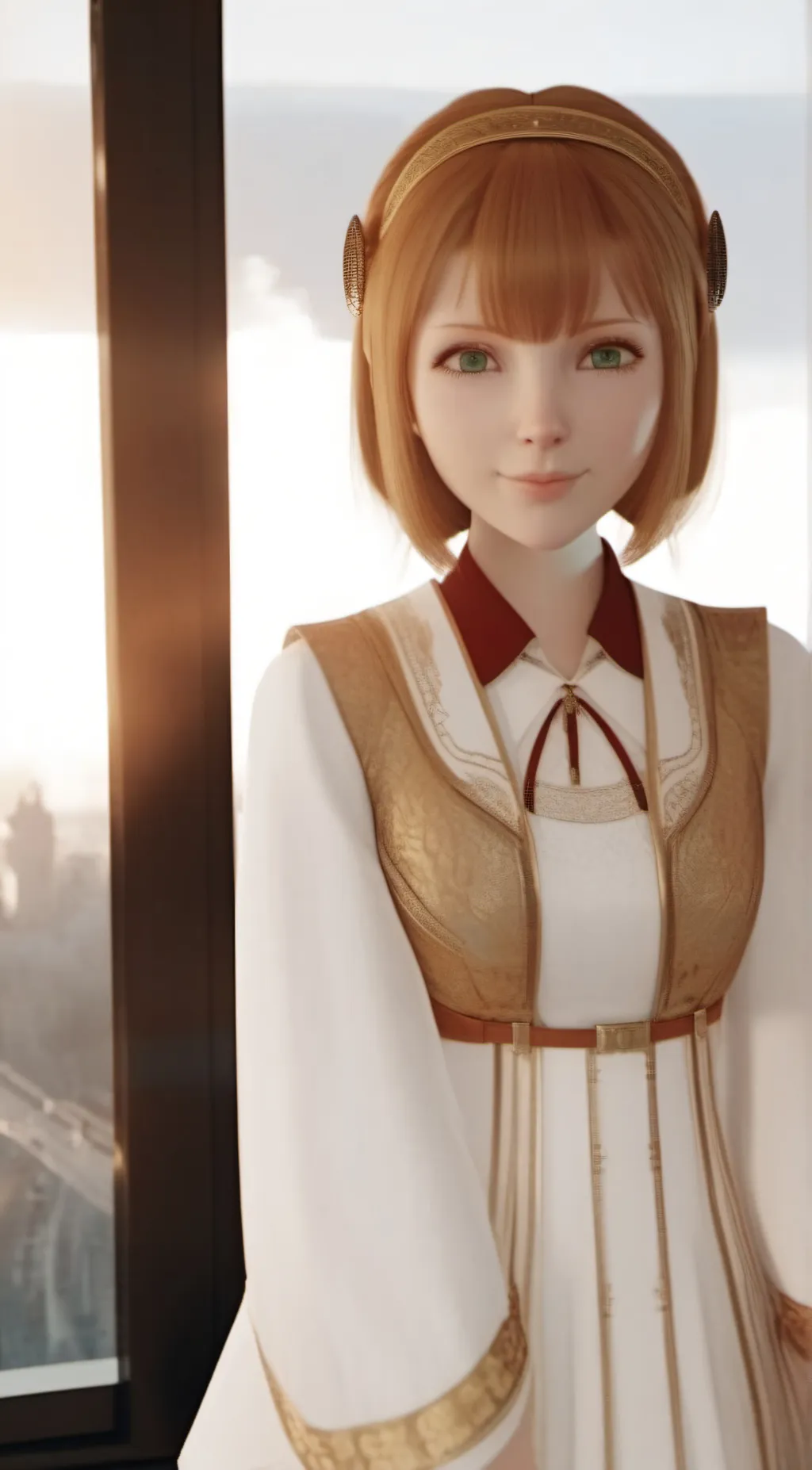 ai character: strelitzia background