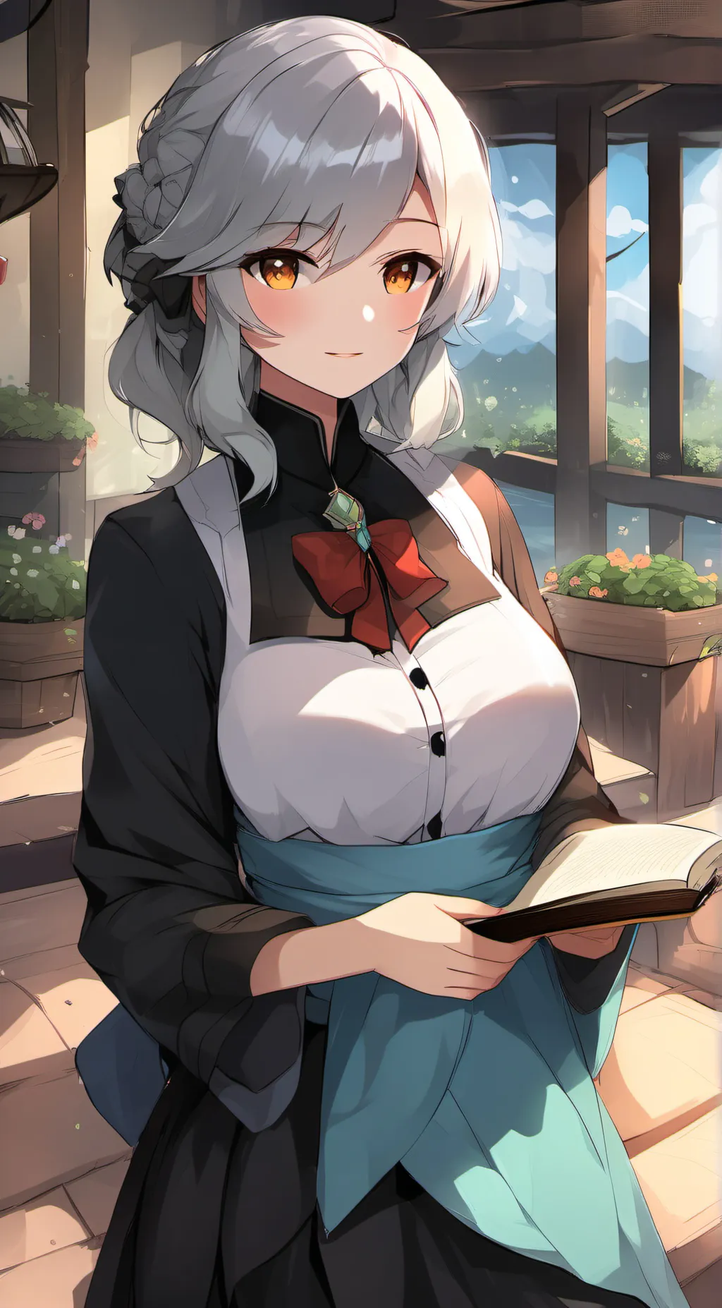 ai character: Katie  background