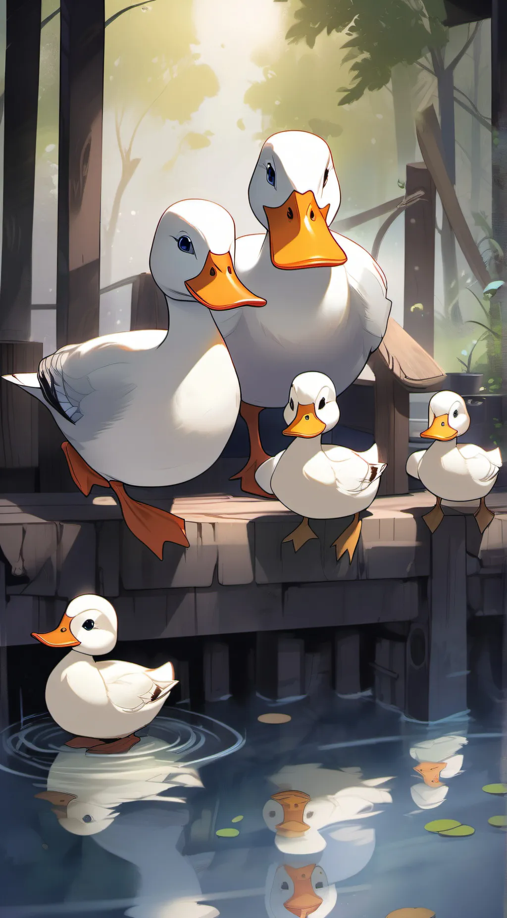ai character: the mallards  background