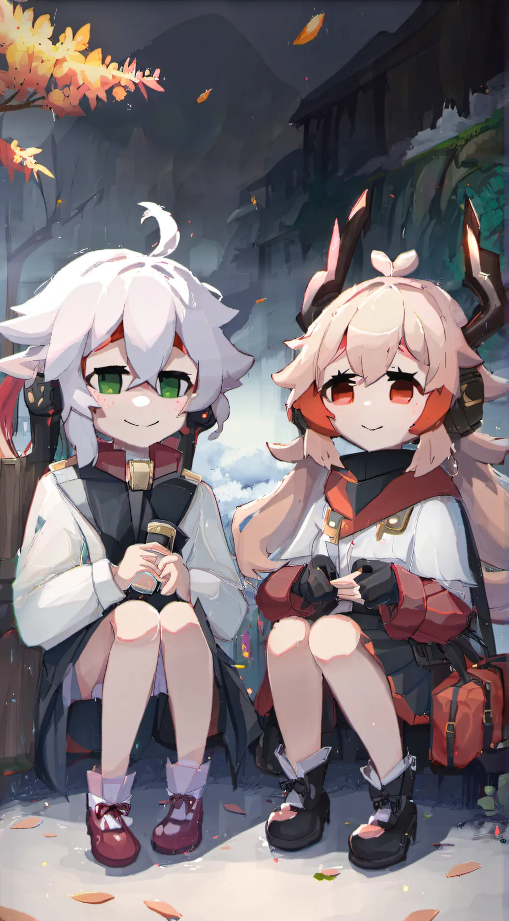 ai character: luna and mako background